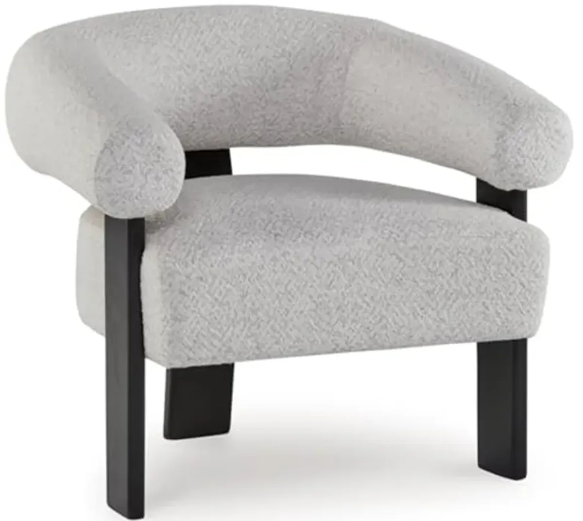 Signature Design by Ashley Dultish Accent Chair, 33" W x 30" D x 29" H, Light Gray & Black