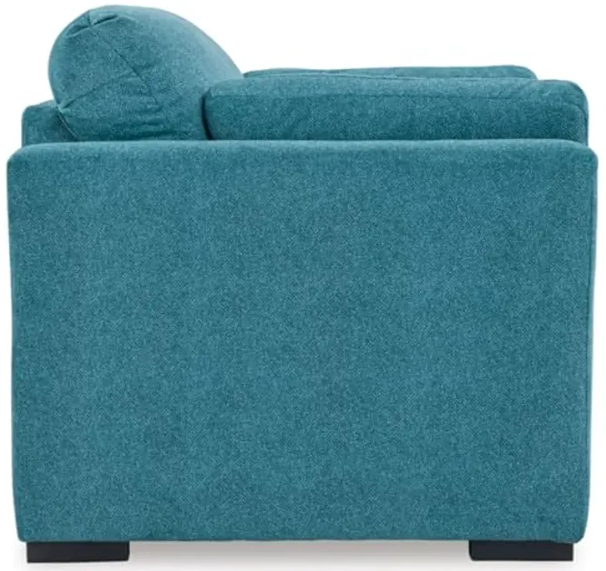 Signature Design by Ashley Keerwick Scandinavian Upholstered Oversized Chair with 2 Bolster Pillows, Blue