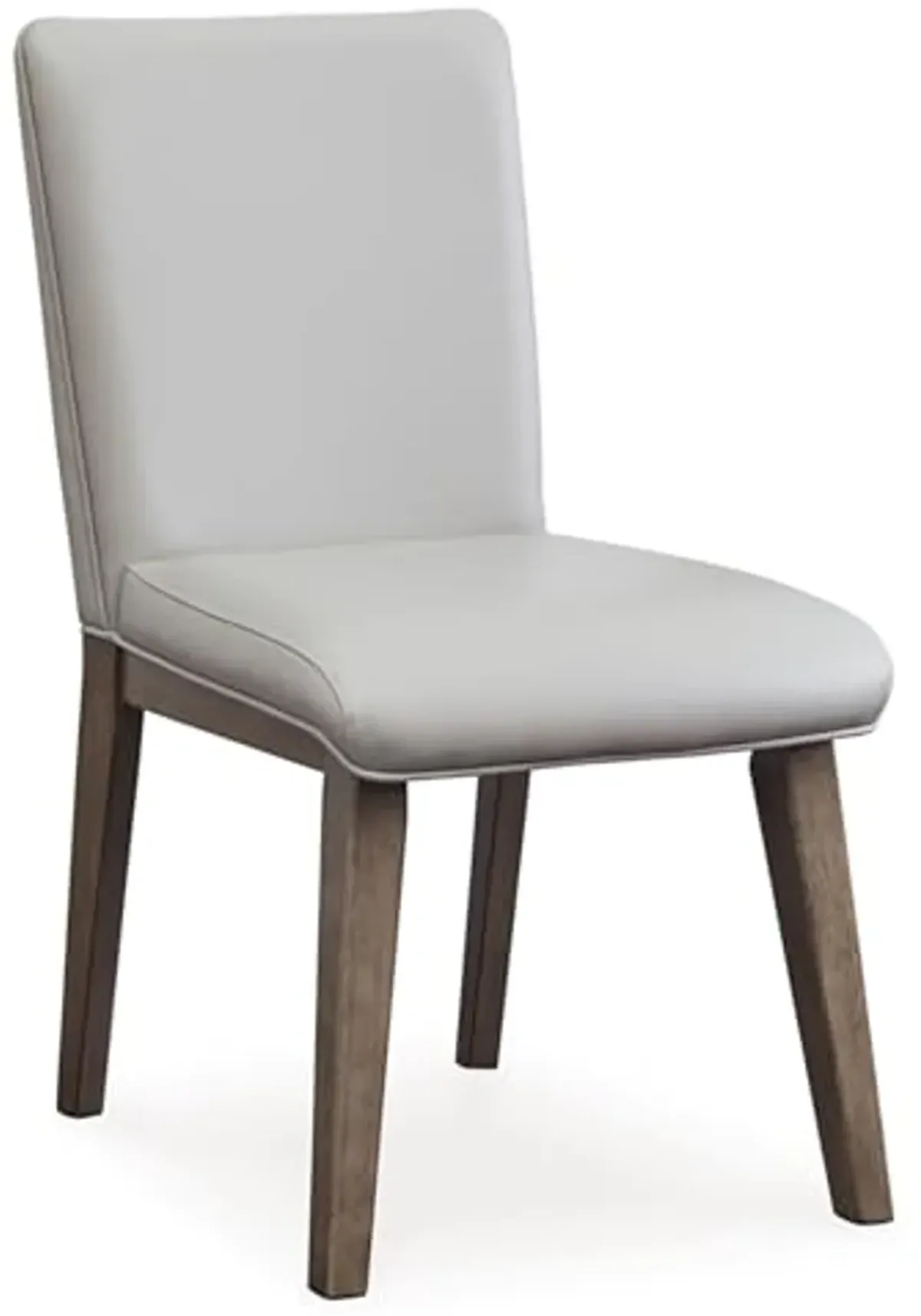 Signature Design by Ashley Loyaska Solid Wood Frame Dining Chair, Set of 2, Grayish Brown