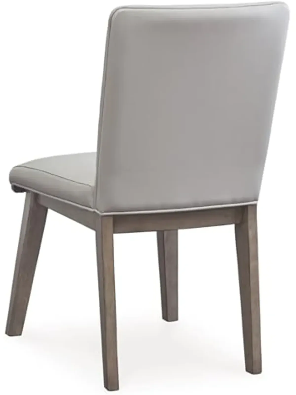 Signature Design by Ashley Loyaska Solid Wood Frame Dining Chair, Set of 2, Grayish Brown