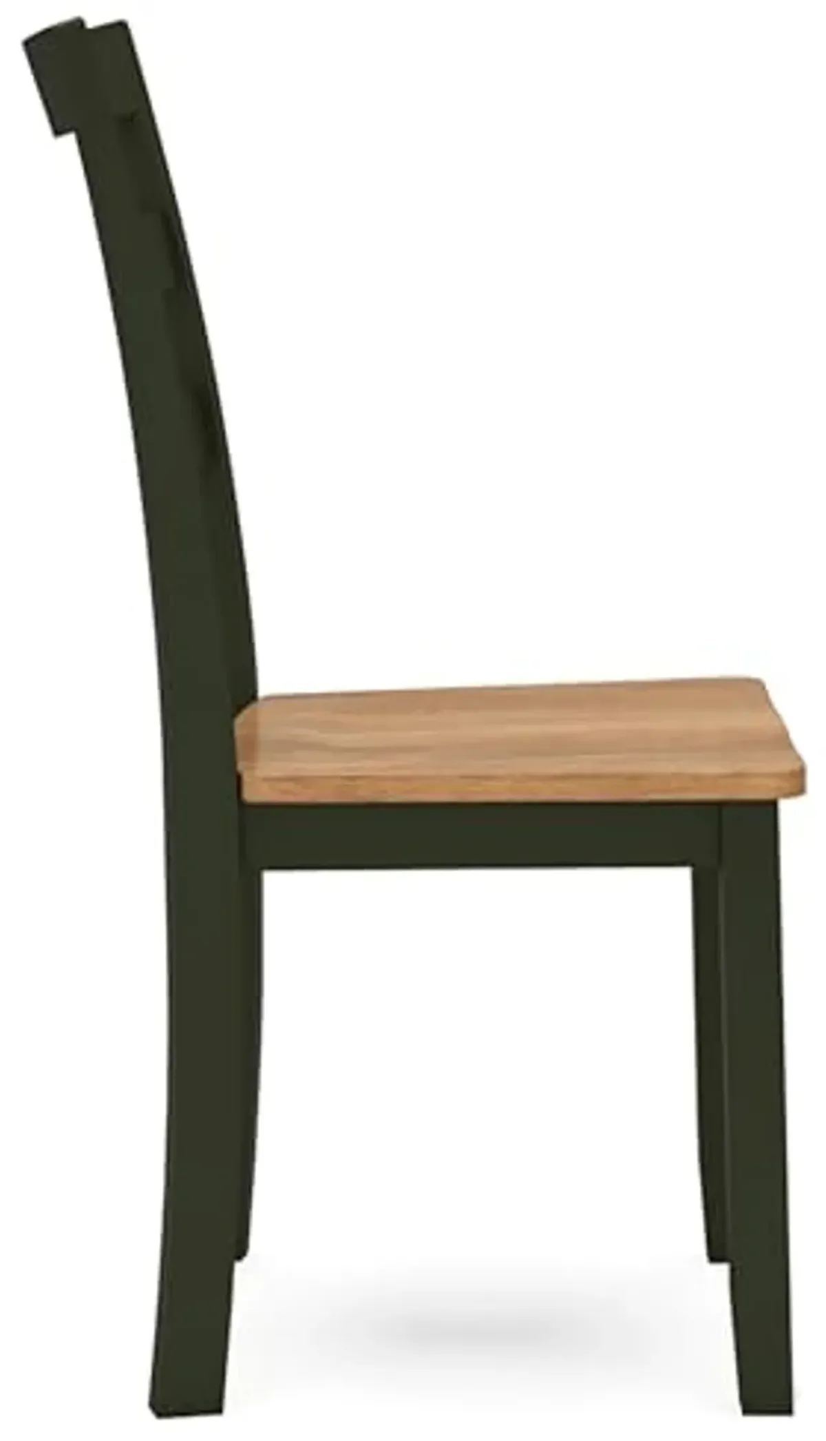 Signature Design by Ashley Gesthaven Modern Indoor Armless Dining Chair, Set of 2, Green & Light Brown