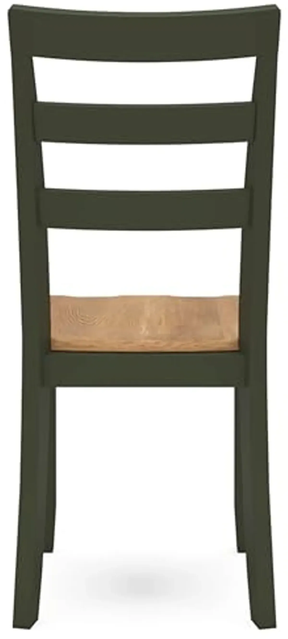 Signature Design by Ashley Gesthaven Modern Indoor Armless Dining Chair, Set of 2, Green & Light Brown