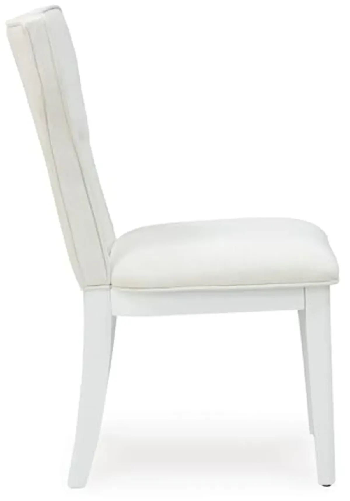 Signature Design by Ashley Chalanna Solid Wood Frame Dining Chair, Set of 2, White