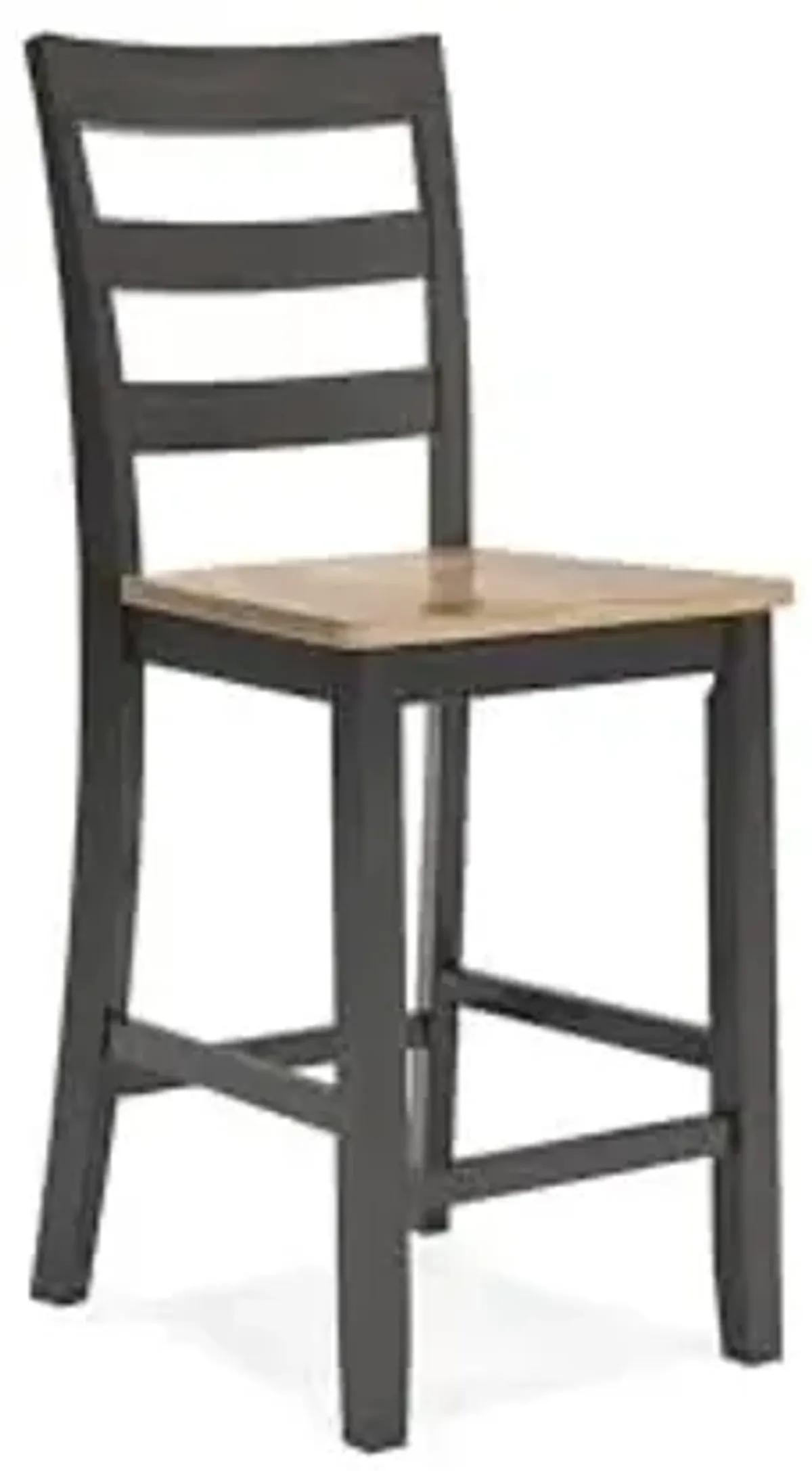 Signature Design by Ashley Gesthaven Counter Height Barstool, Set of 2, Adjustable Levelers, Solid Wood Frame, Natural/Brown