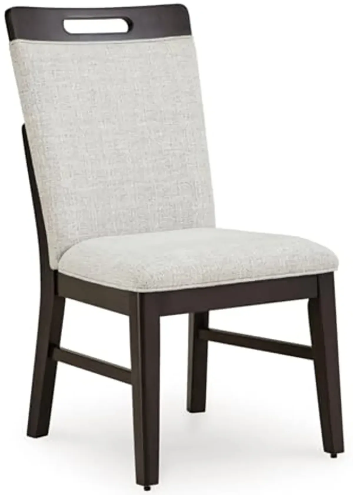 Signature Design by Ashley Neymorton Solid Wood Frame Dining Chair, Set of 2, Light Gray/Brown