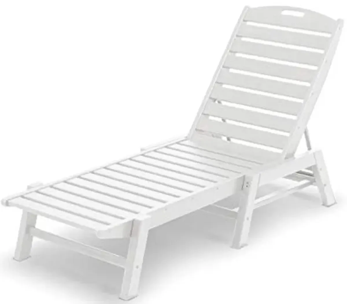 Polywood 2pc Patio Furniture Set - Nautical Chaise & Adirondack Chair