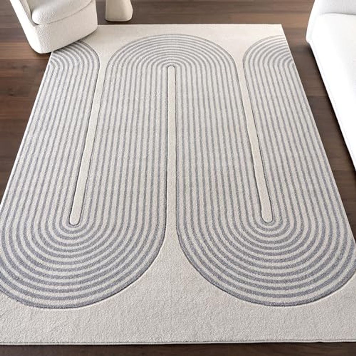 nuLOOM Naya Contemporary Abstract Area Rug, 4x6, Naya Grey