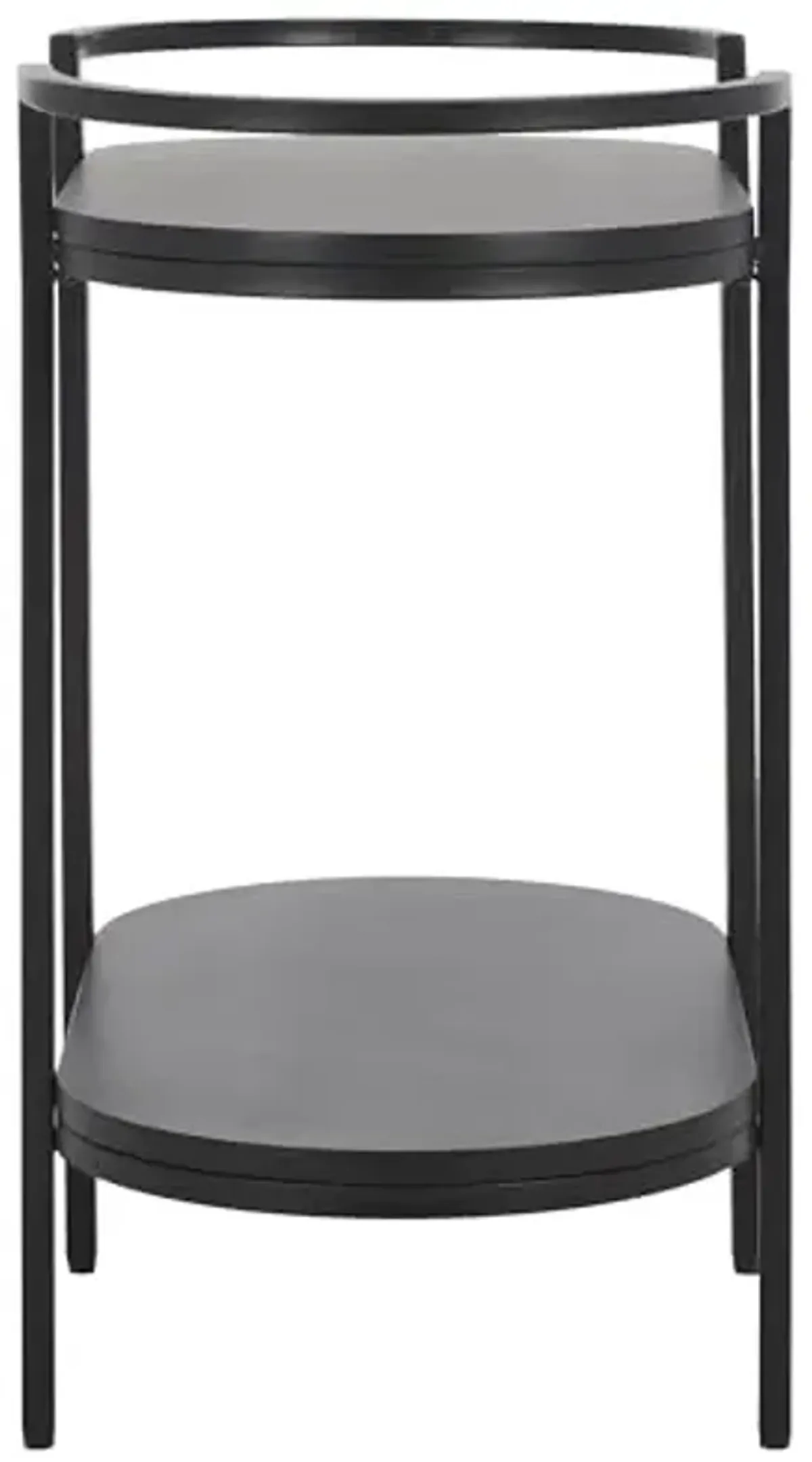 SAFAVIEH Home Collection Inessa Black/Black 2-Tier Bar Cart