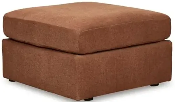 Signature Design by Ashley Modmax Contemporary Stain Resistant Upholstered Oversized Accent Ottoman with Removable Cover and Non-Skid Legs, Red