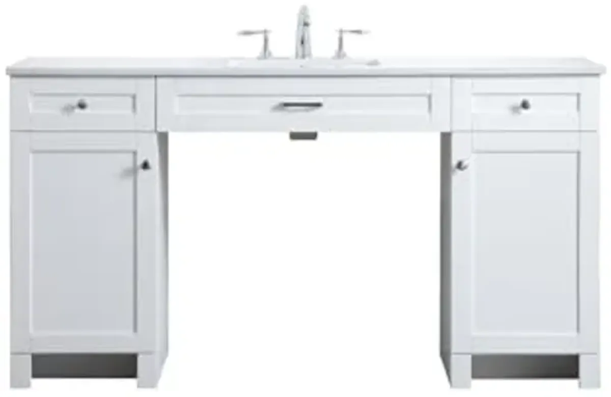 Elegant Lighting 60 Inch Ada Compliant Bathroom Vanity in White