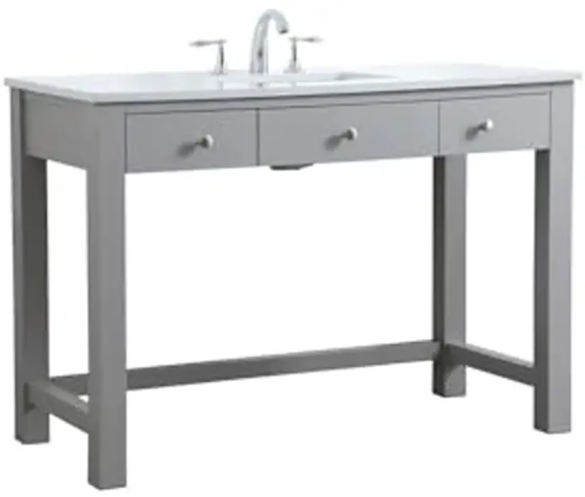 Elegant Lighting 48 Inch Ada Compliant Bathroom Vanity in Grey