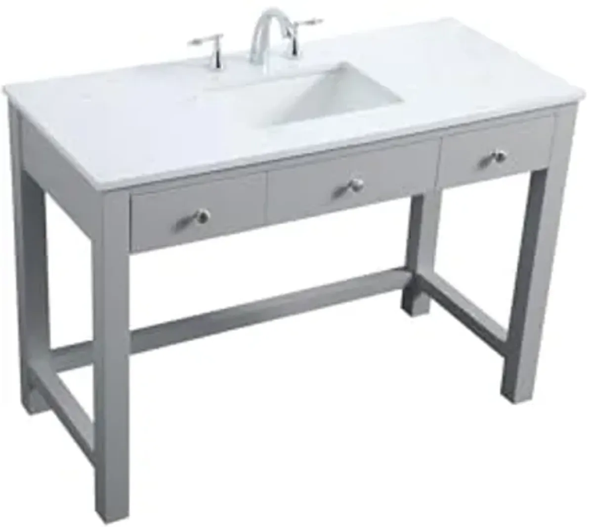 Elegant Lighting 48 Inch Ada Compliant Bathroom Vanity in Grey