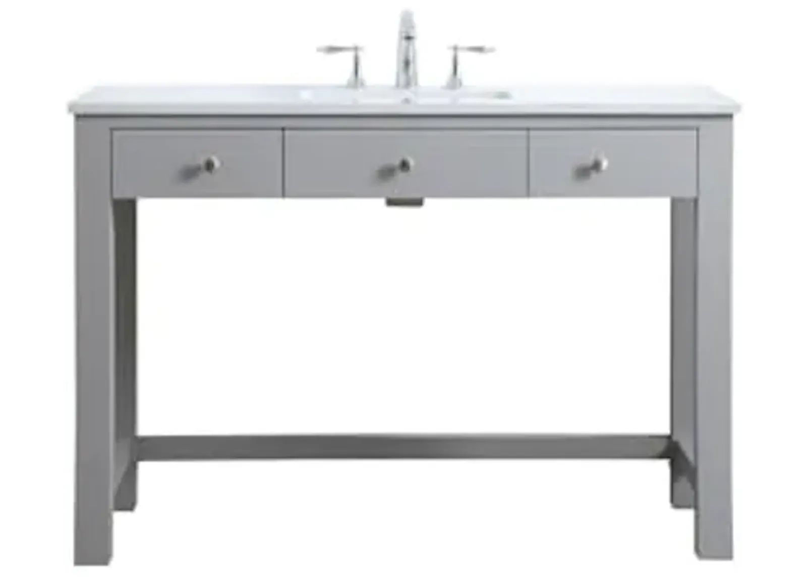 Elegant Lighting 48 Inch Ada Compliant Bathroom Vanity in Grey