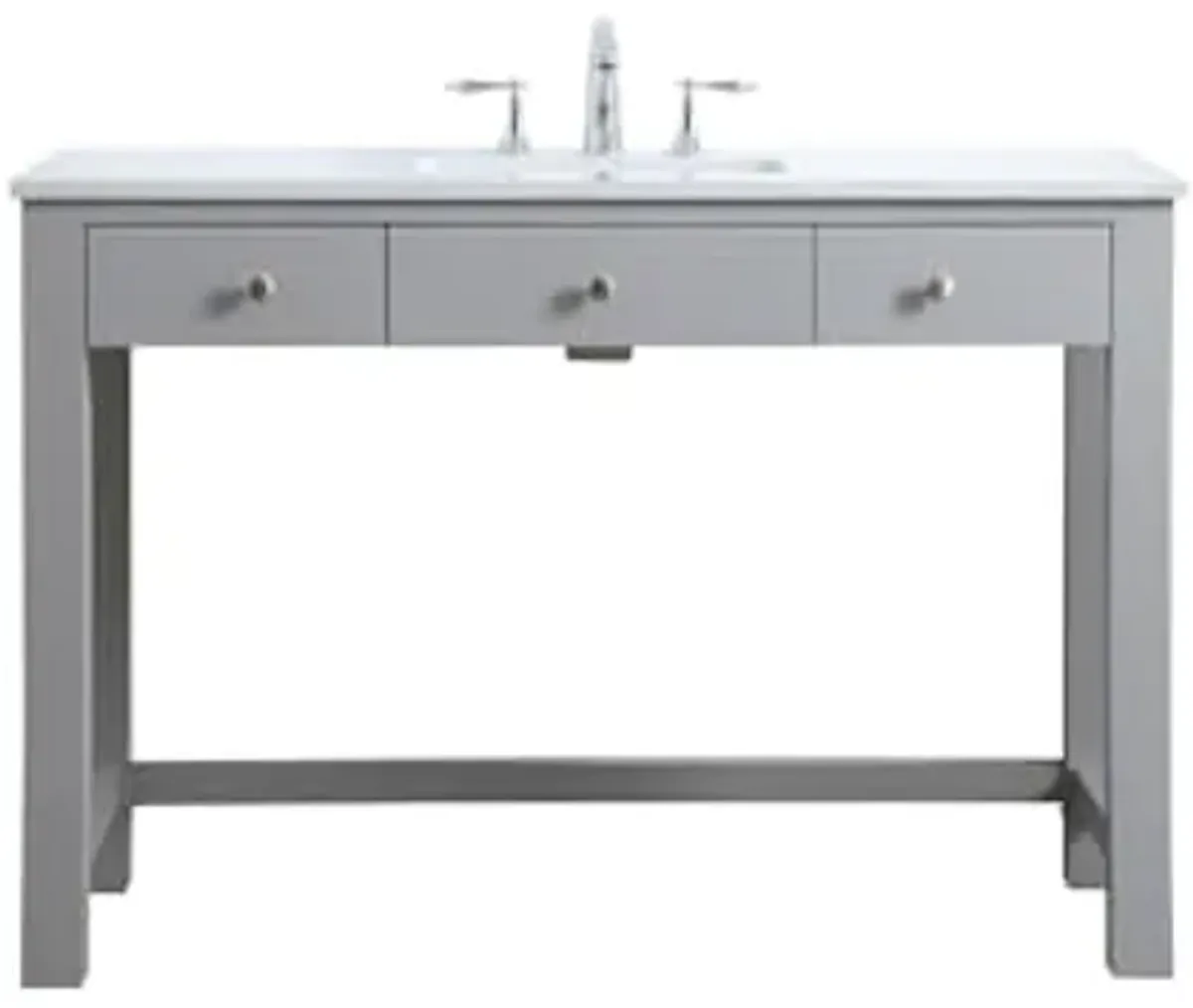 Elegant Lighting 48 Inch Ada Compliant Bathroom Vanity in Grey