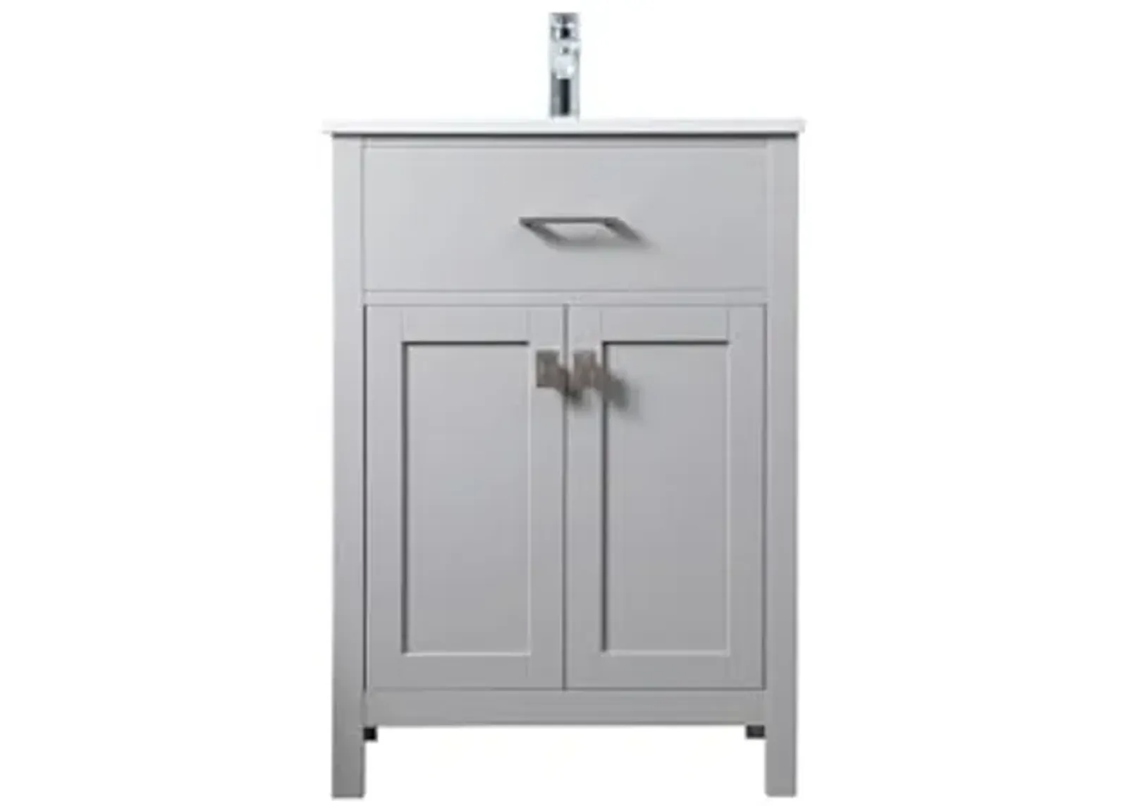 Elegant Lighting 24 Inch Single Bathroom Vanity in Grey