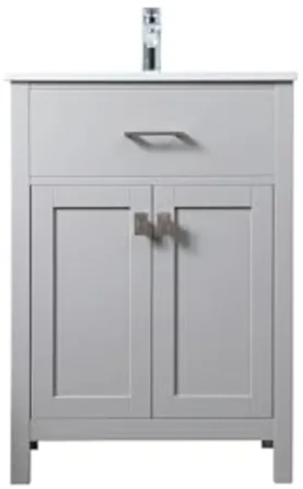 Elegant Lighting 24 Inch Single Bathroom Vanity in Grey