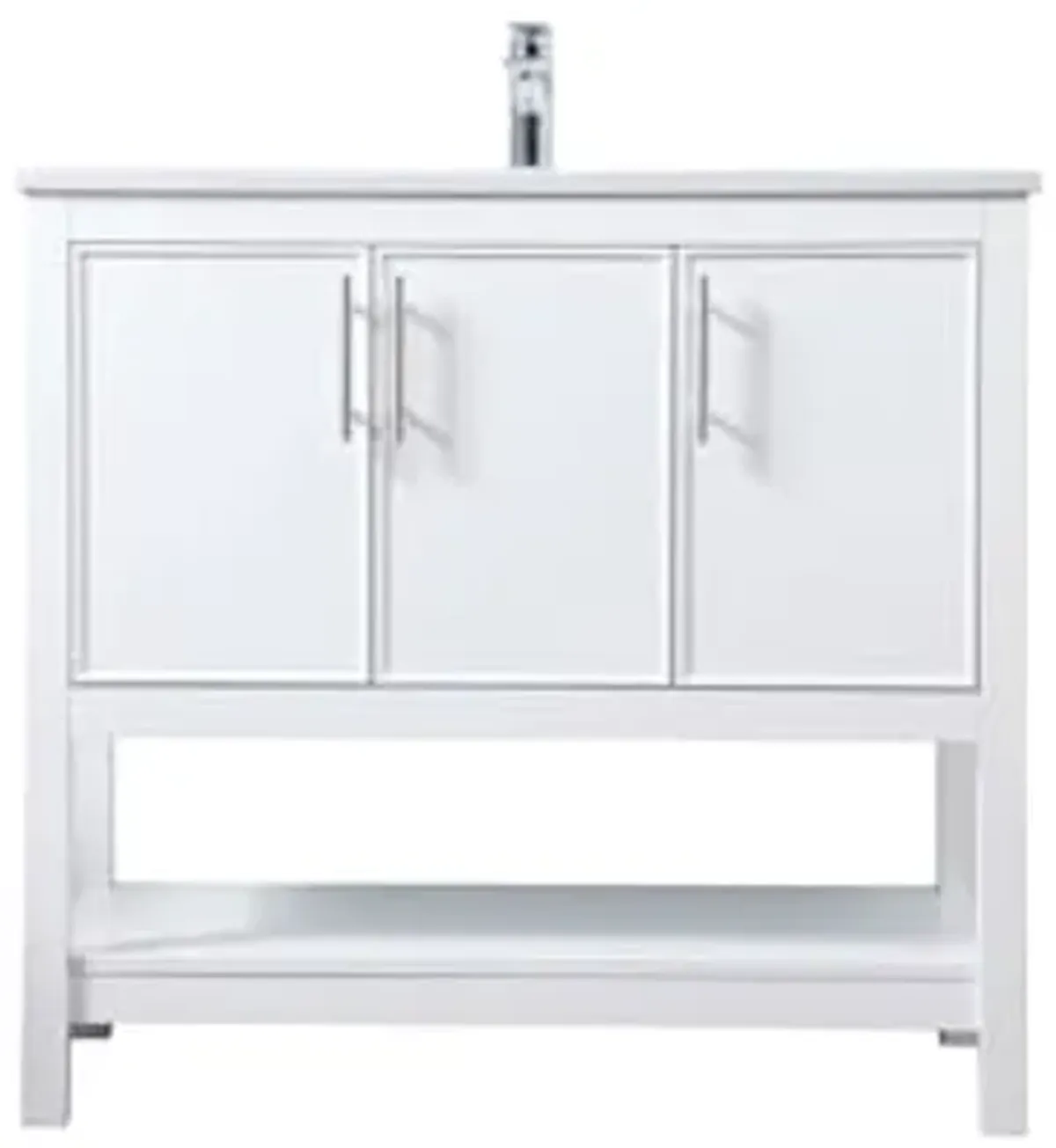 Elegant Lighting 36 Inch Single Bathroom Vanity in White