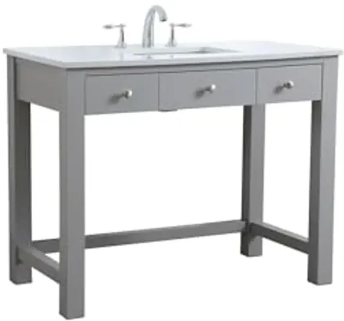 Elegant Lighting 42 Inch Ada Compliant Bathroom Vanity in Grey