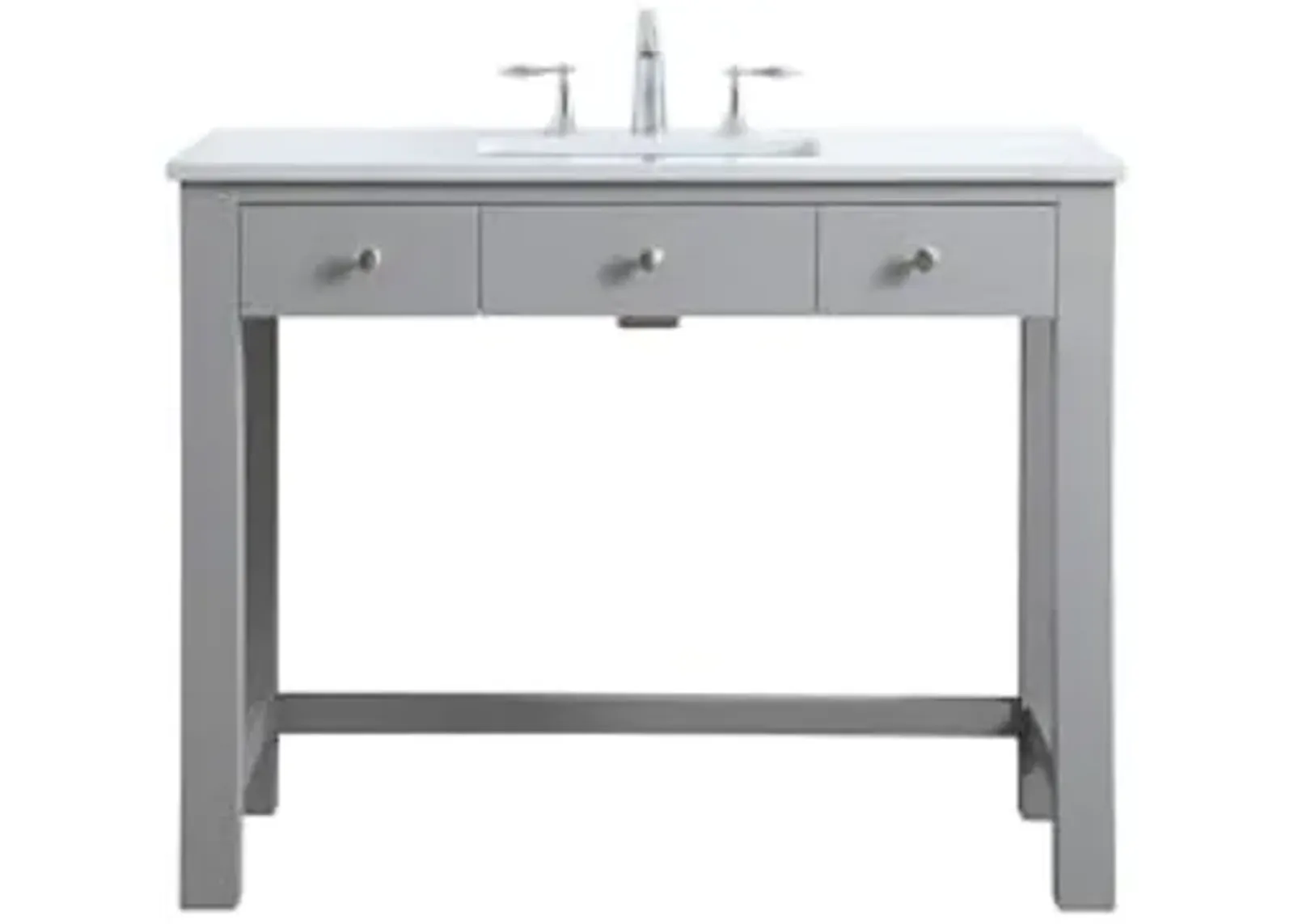 Elegant Lighting 42 Inch Ada Compliant Bathroom Vanity in Grey