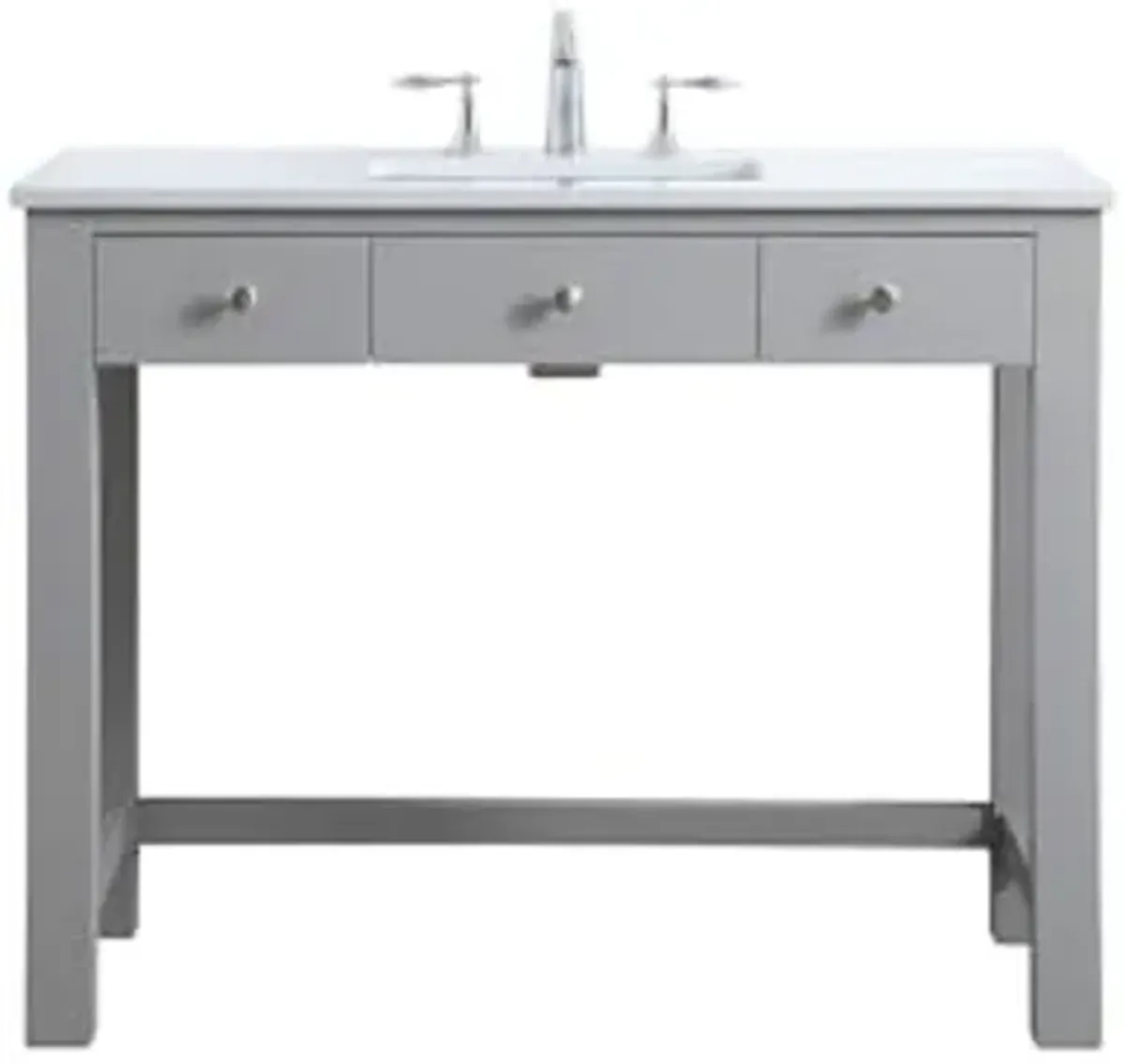 Elegant Lighting 42 Inch Ada Compliant Bathroom Vanity in Grey