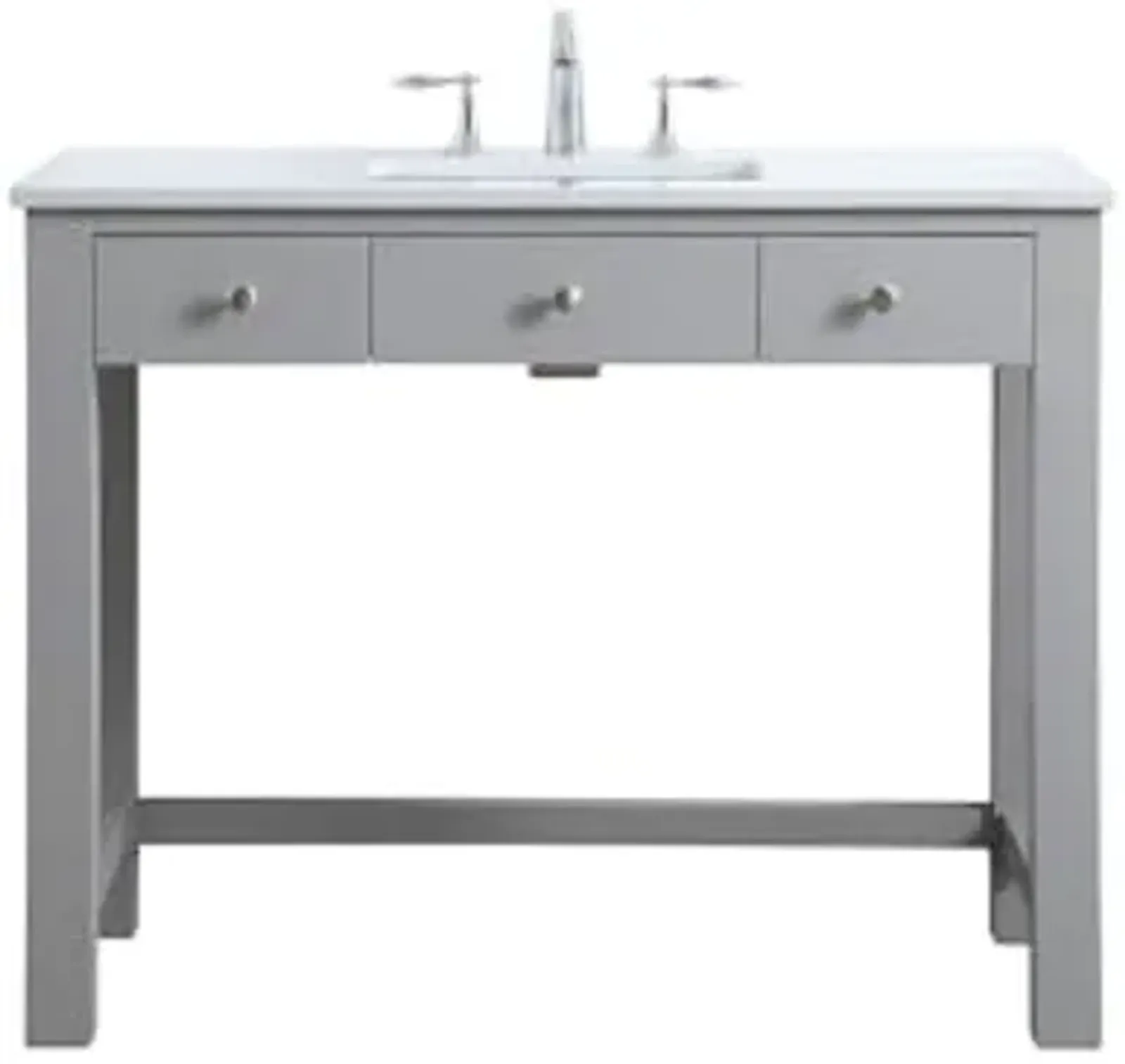 Elegant Lighting 42 Inch Ada Compliant Bathroom Vanity in Grey