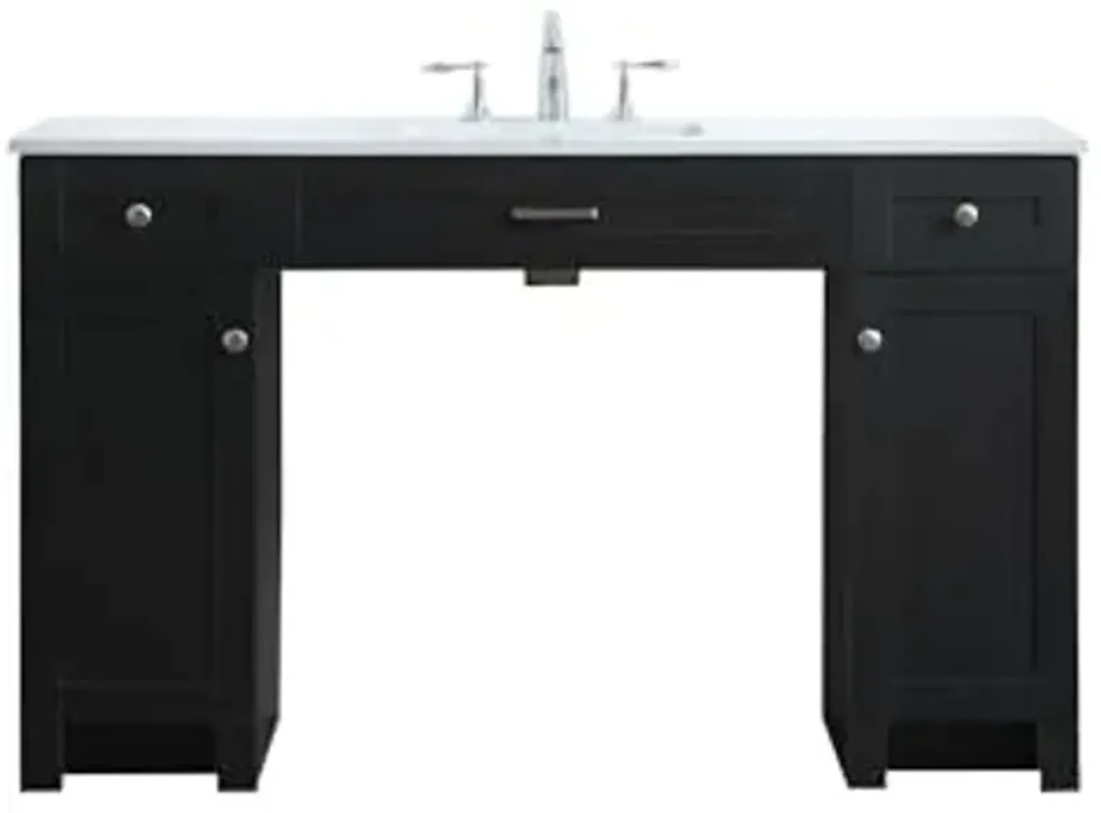 Elegant Lighting 54 Inch Ada Compliant Bathroom Vanity in Black