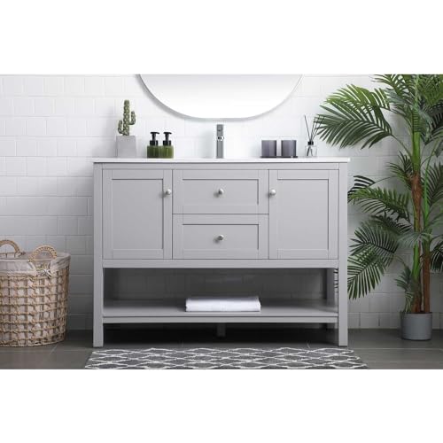 Elegant Lighting 48 Inch Single Bathroom Vanity in Grey