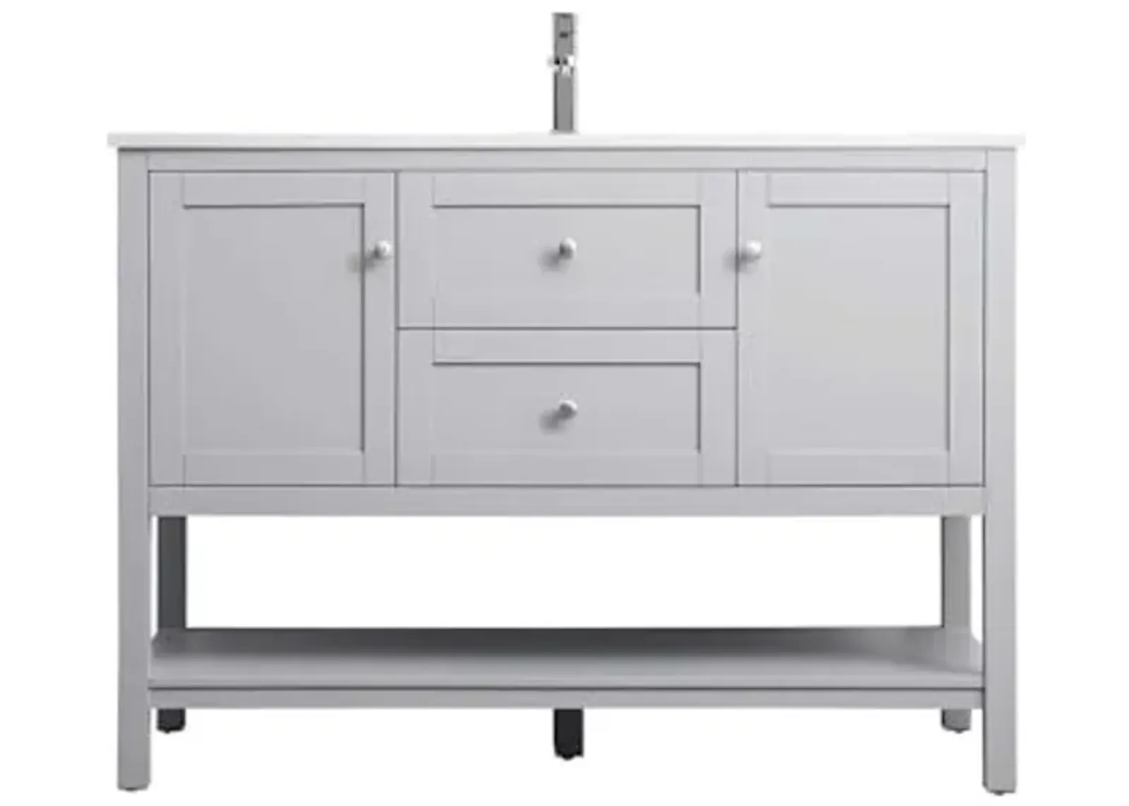 Elegant Lighting 48 Inch Single Bathroom Vanity in Grey