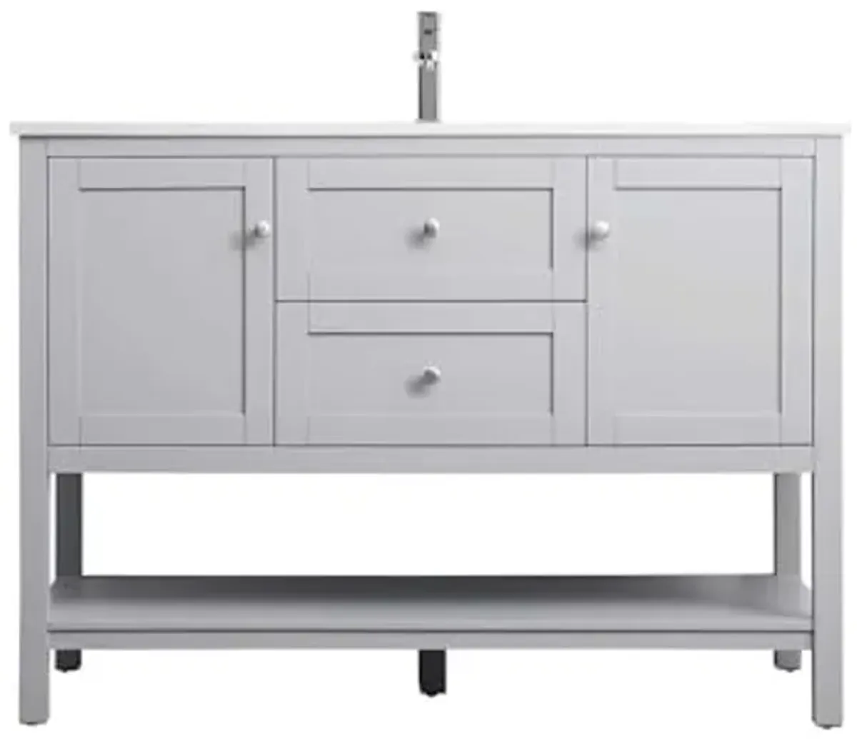 Elegant Lighting 48 Inch Single Bathroom Vanity in Grey