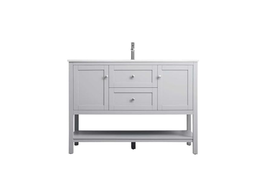 Elegant Lighting 48 Inch Single Bathroom Vanity in Grey