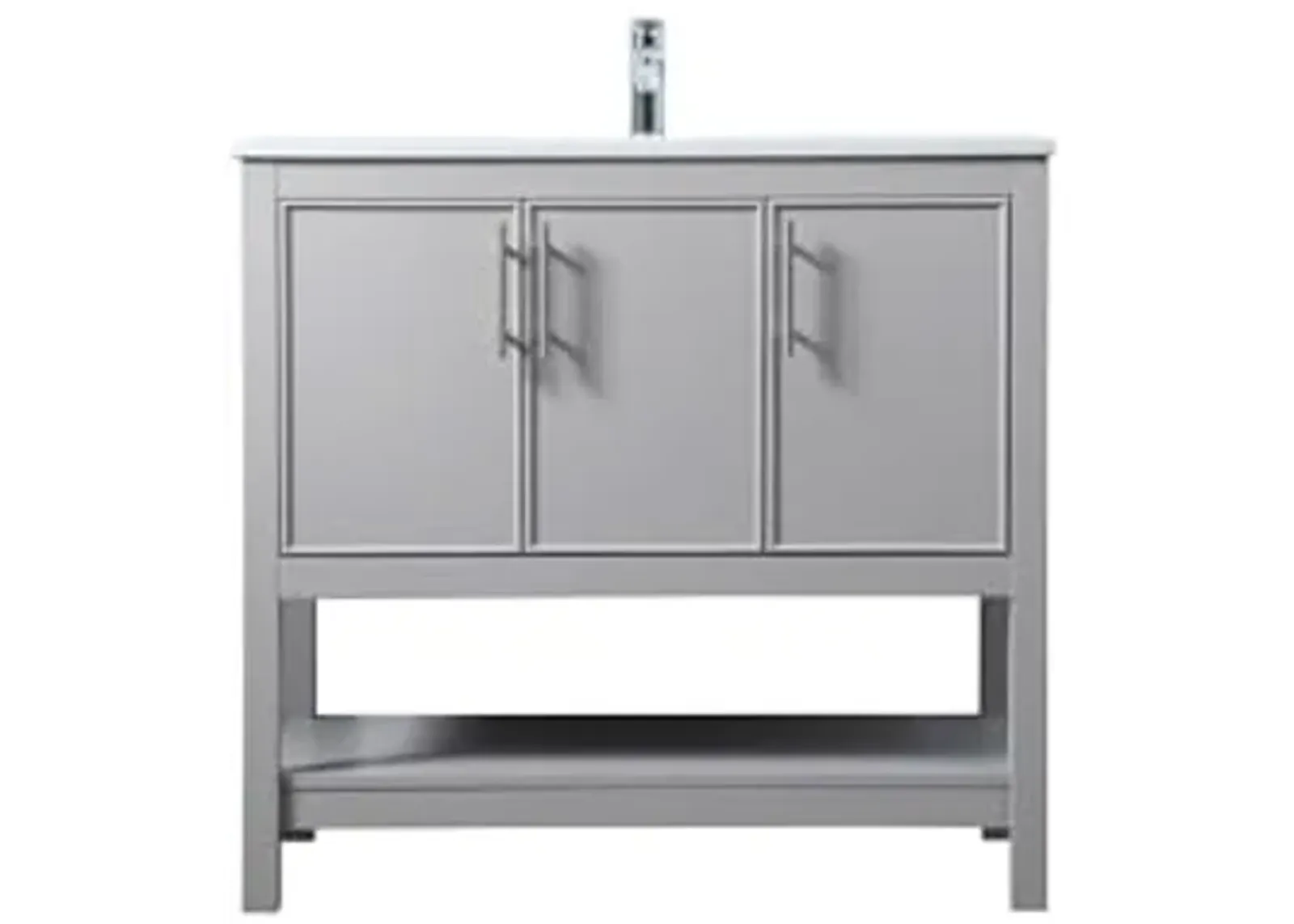 Elegant Lighting 36 Inch Single Bathroom Vanity in Grey