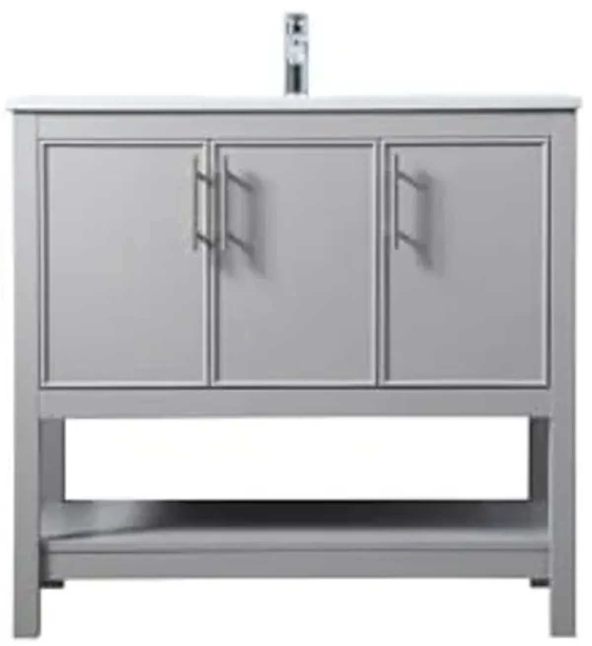 Elegant Lighting 36 Inch Single Bathroom Vanity in Grey