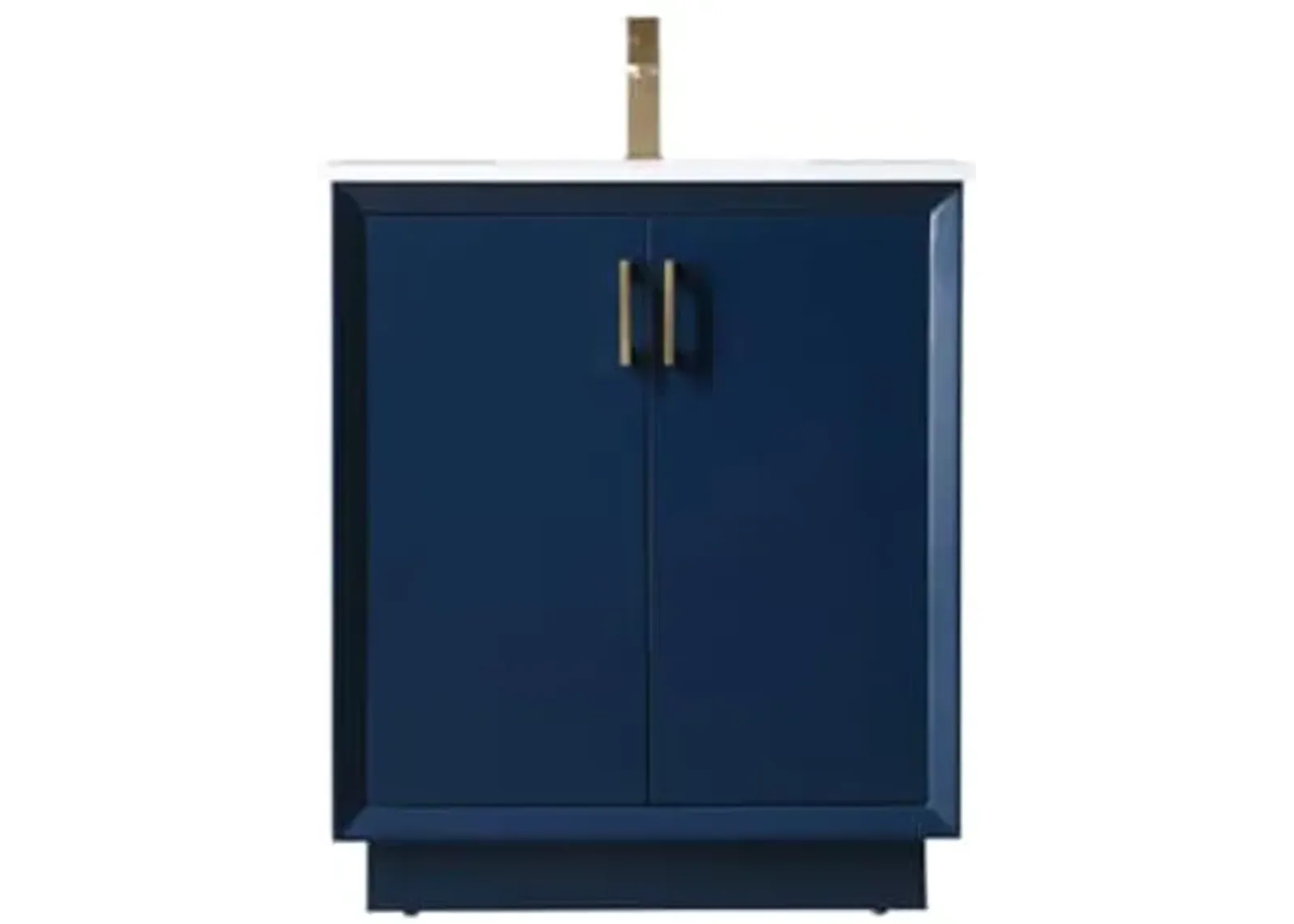 Elegant Lighting 30 Inch Single Bathroom Vanity in Blue