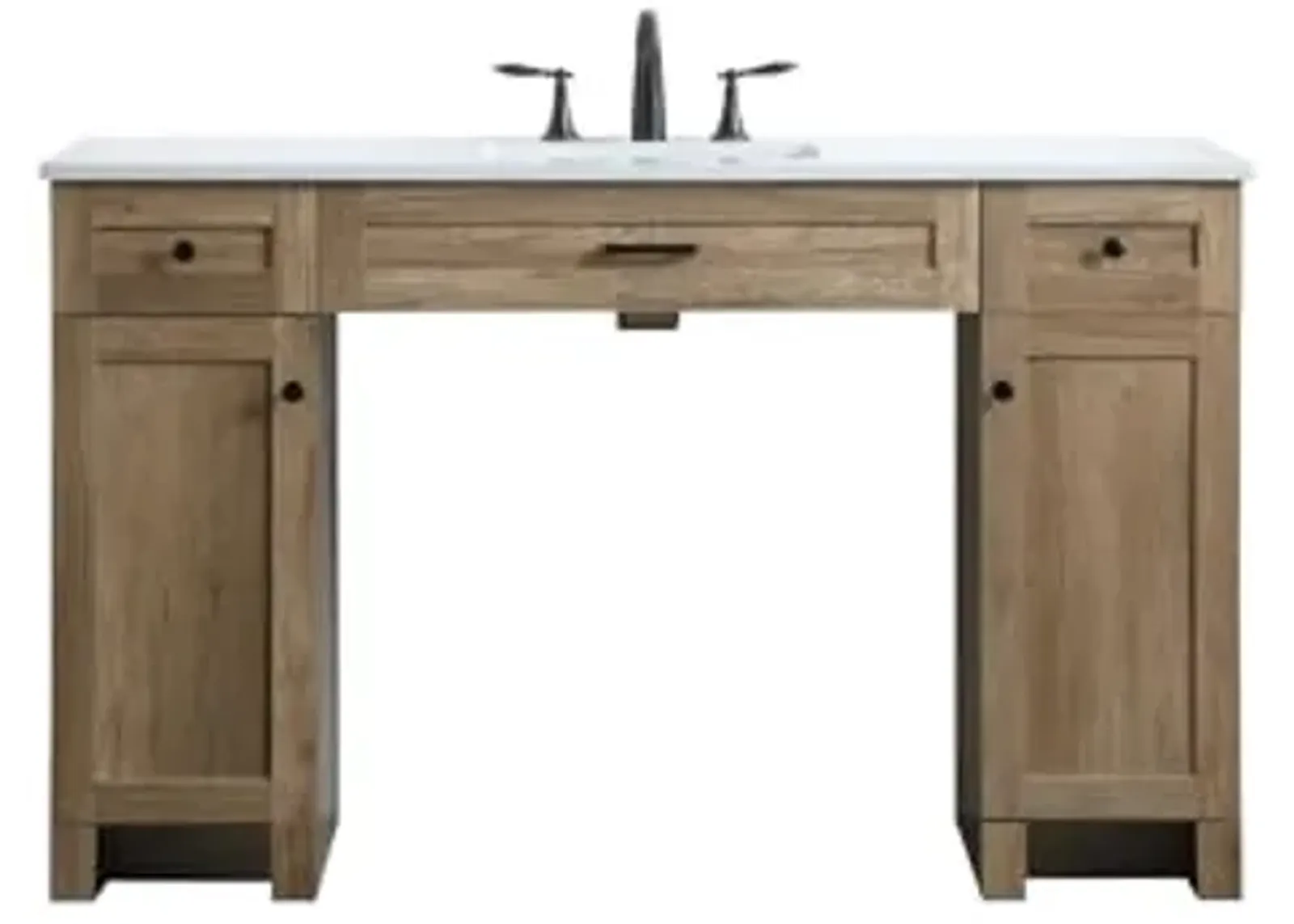 Elegant Lighting 54 Inch Ada Compliant Bathroom Vanity in Natural Oak