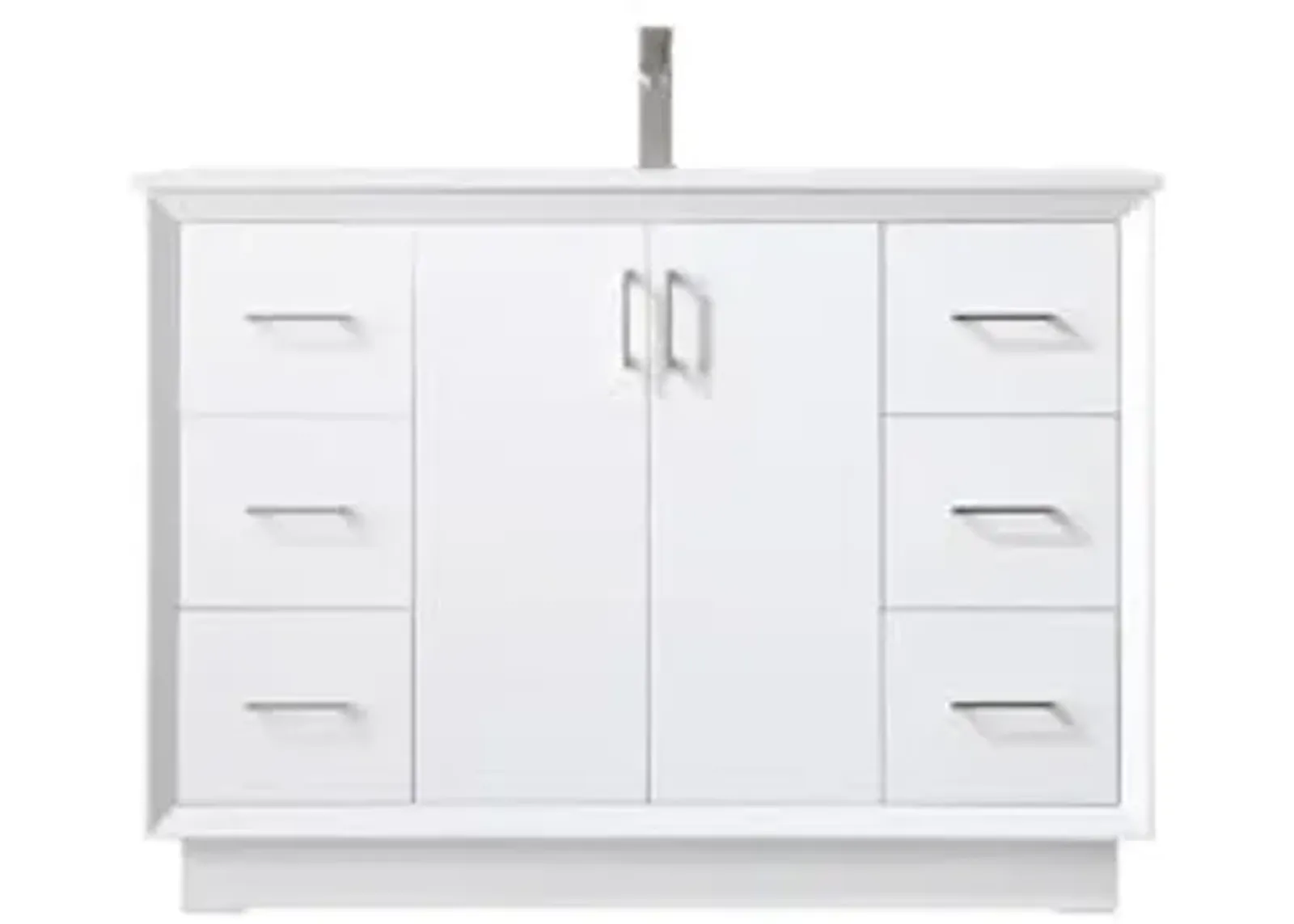 Elegant Lighting 48 Inch Single Bathroom Vanity in White