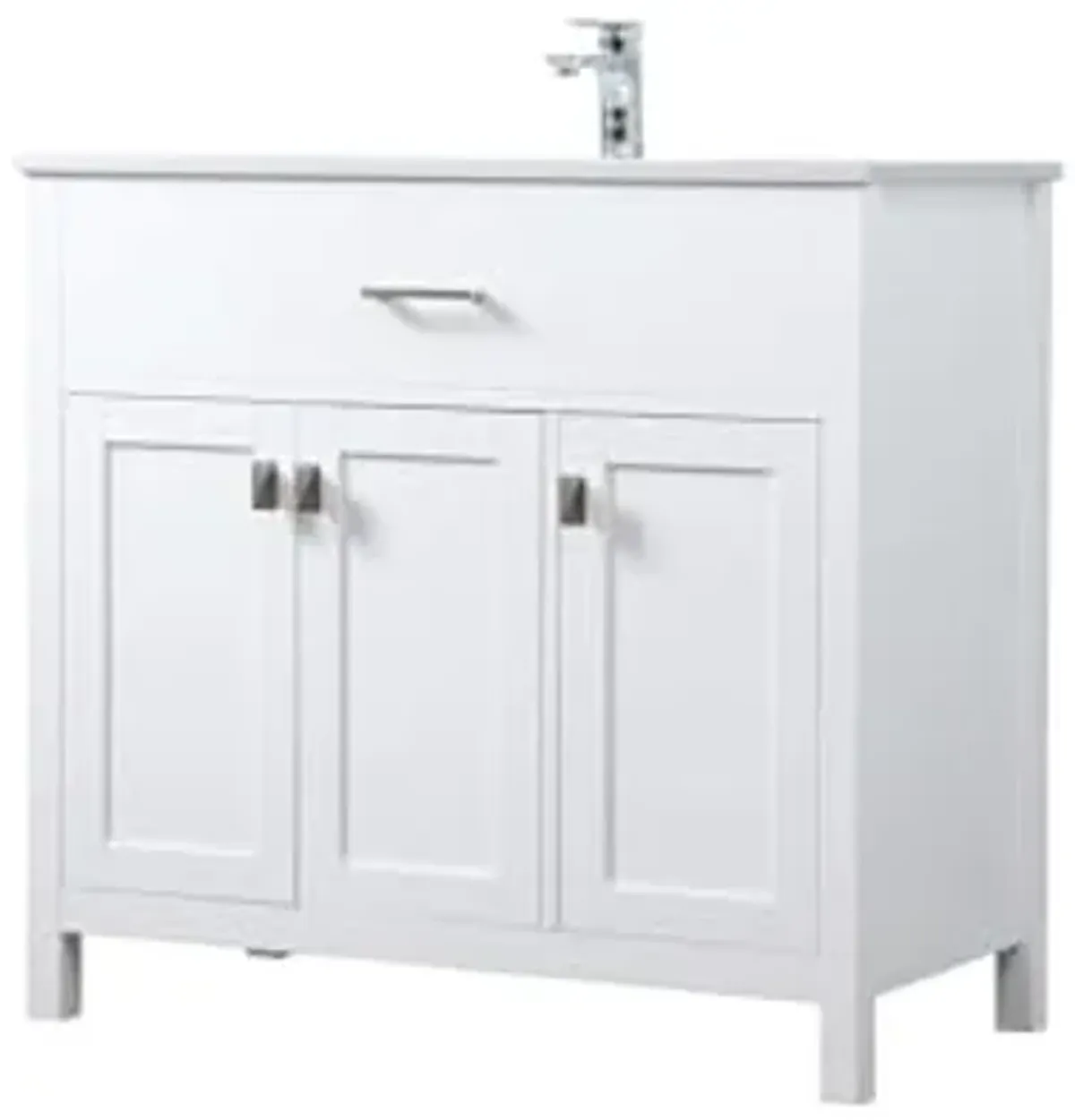 Elegant Lighting 36 Inch Single Bathroom Vanity in White