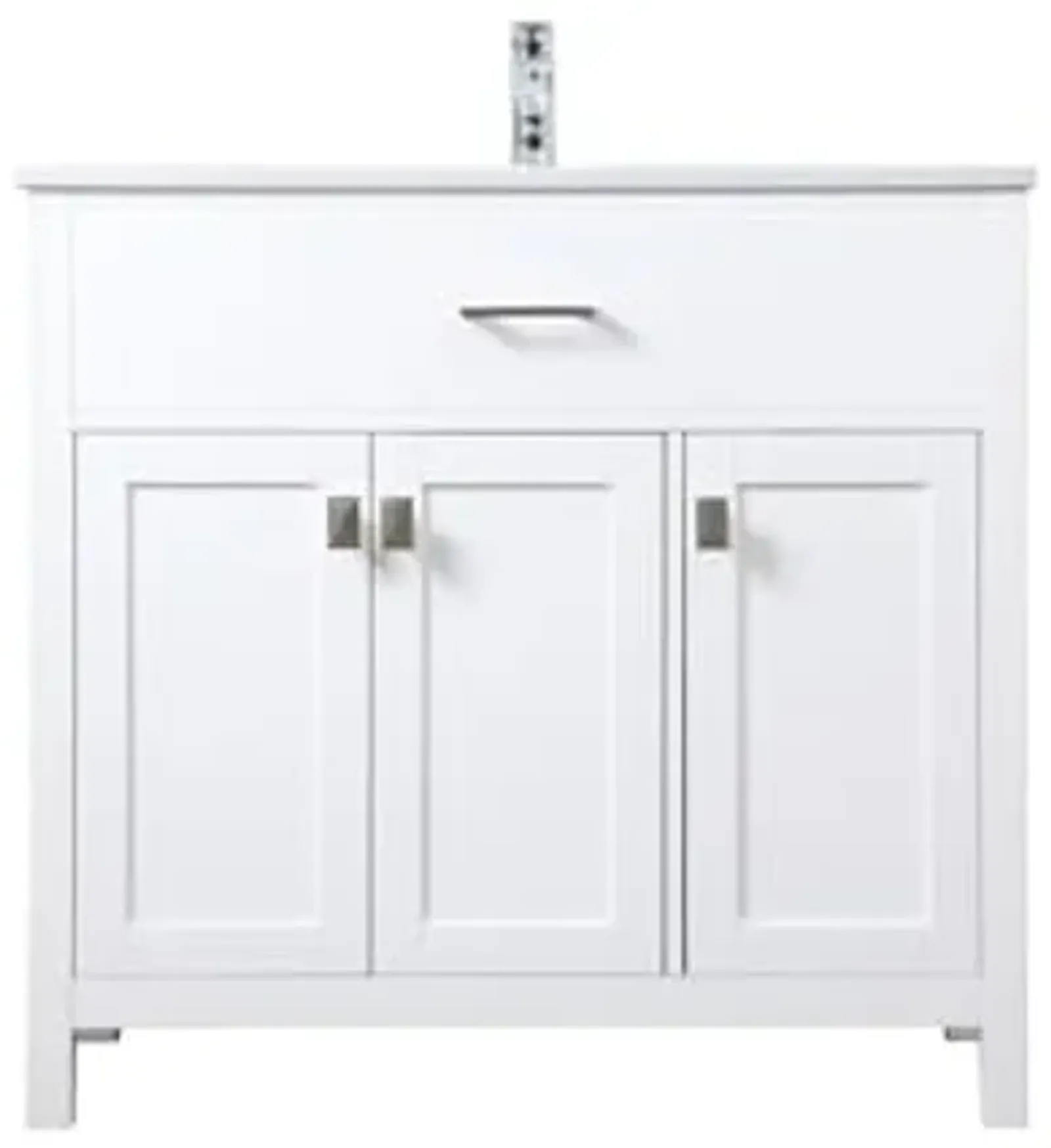 Elegant Lighting 36 Inch Single Bathroom Vanity in White