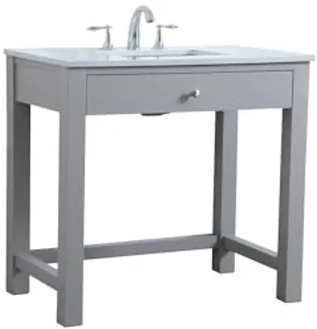 Elegant Lighting 36 Inch Ada Compliant Bathroom Vanity in Grey