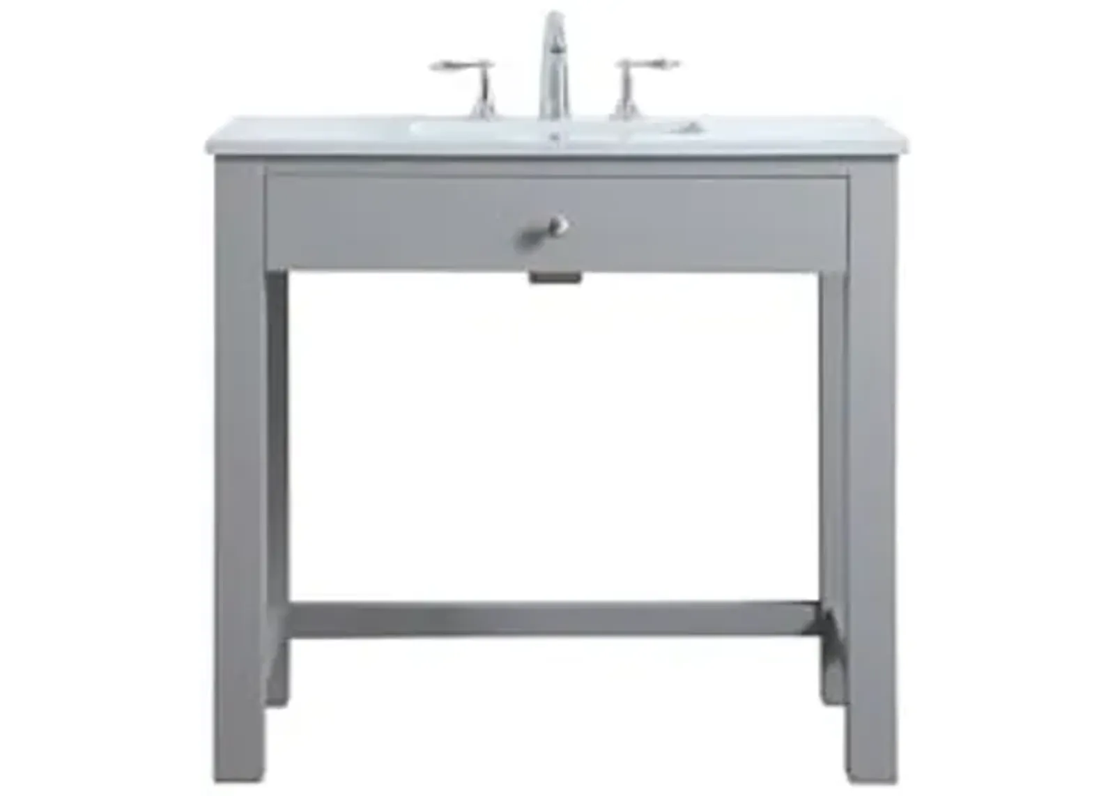 Elegant Lighting 36 Inch Ada Compliant Bathroom Vanity in Grey