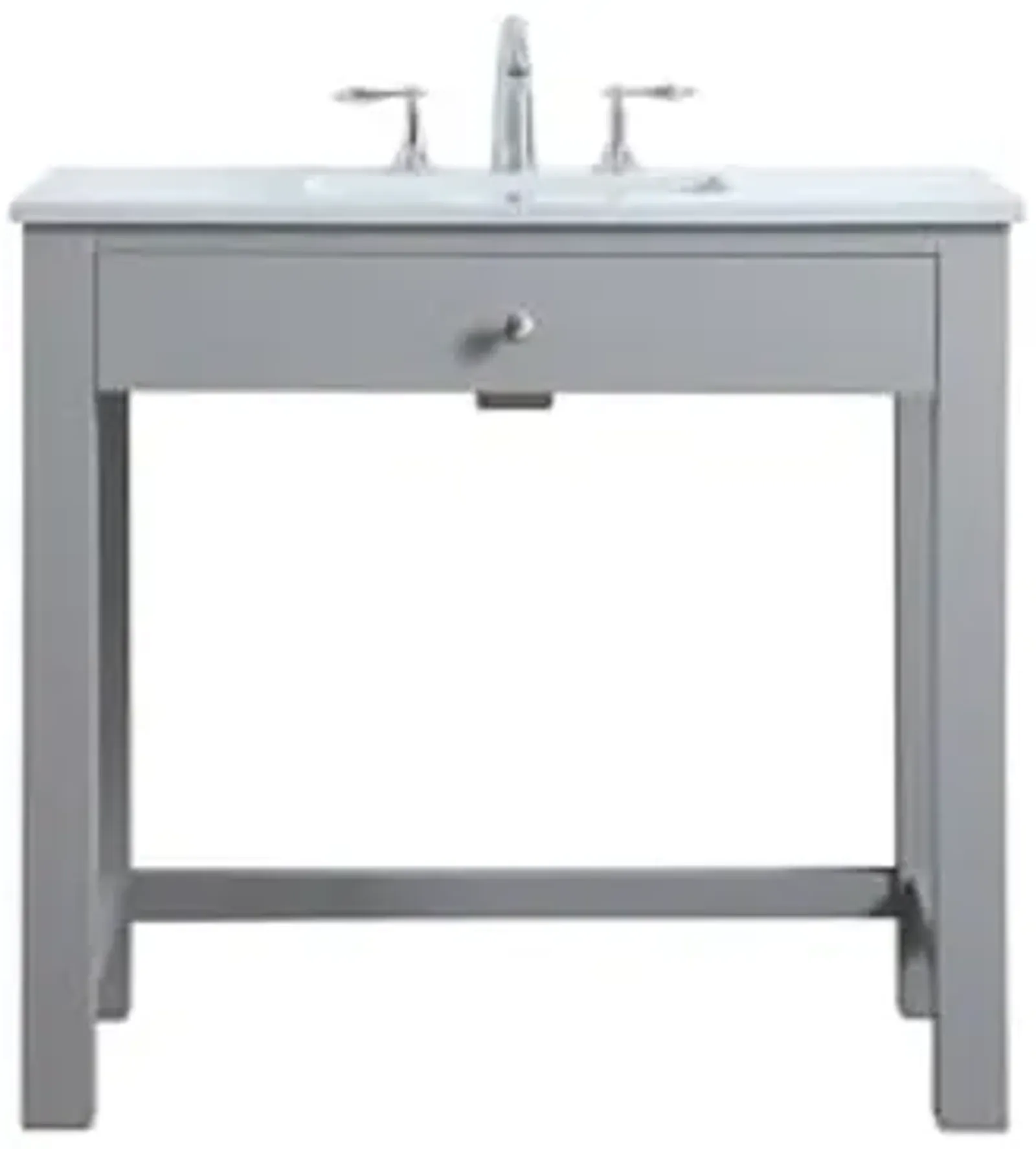 Elegant Lighting 36 Inch Ada Compliant Bathroom Vanity in Grey