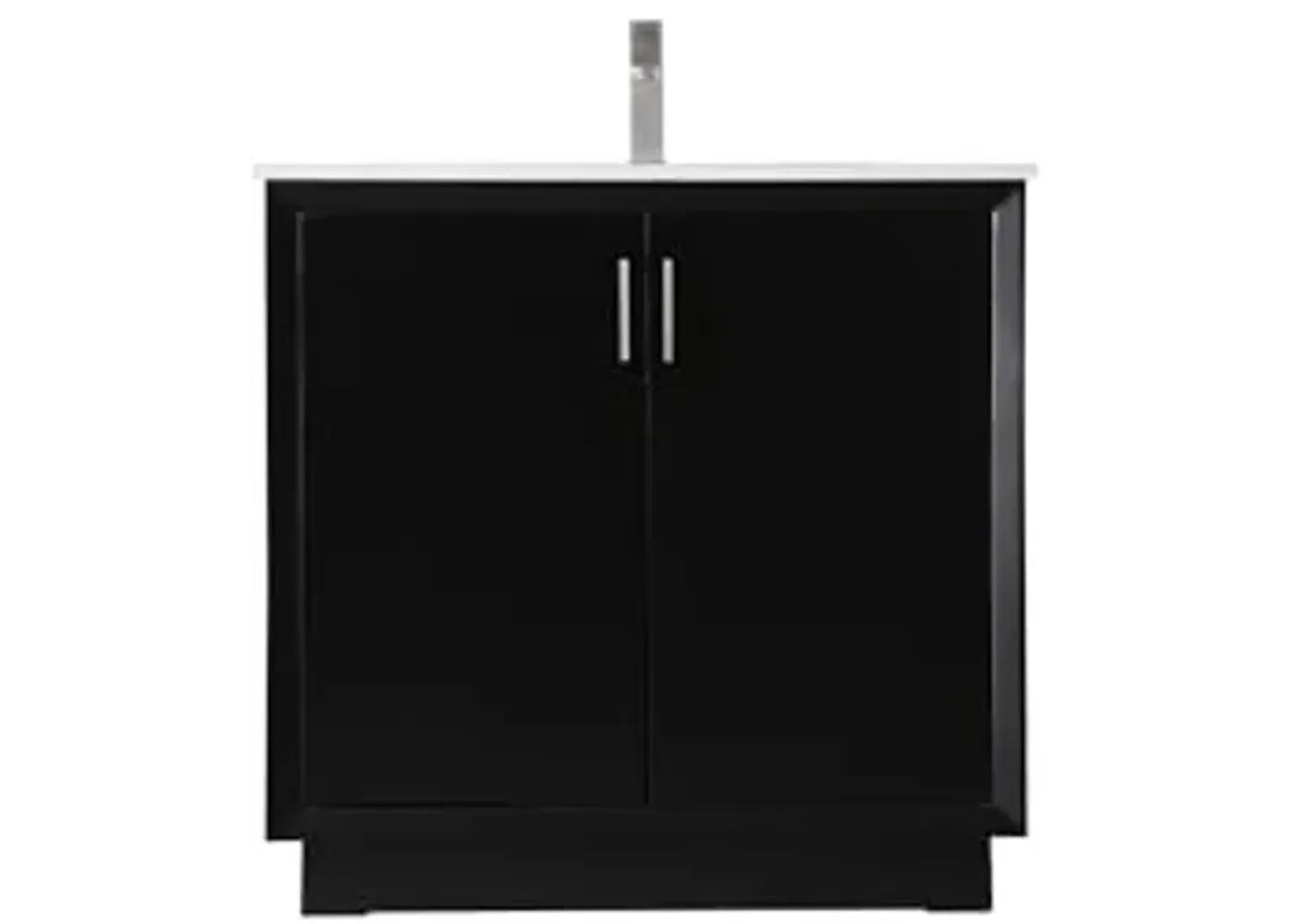 Elegant Lighting 36 Inch Single Bathroom Vanity in Black