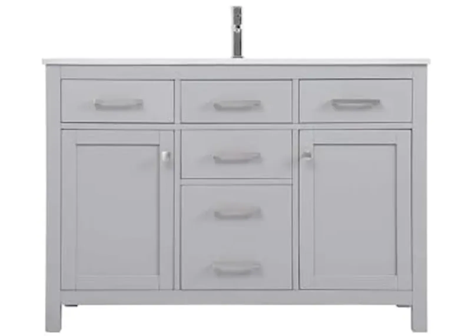 Elegant Lighting 48 Inch Single Bathroom Vanity in Grey