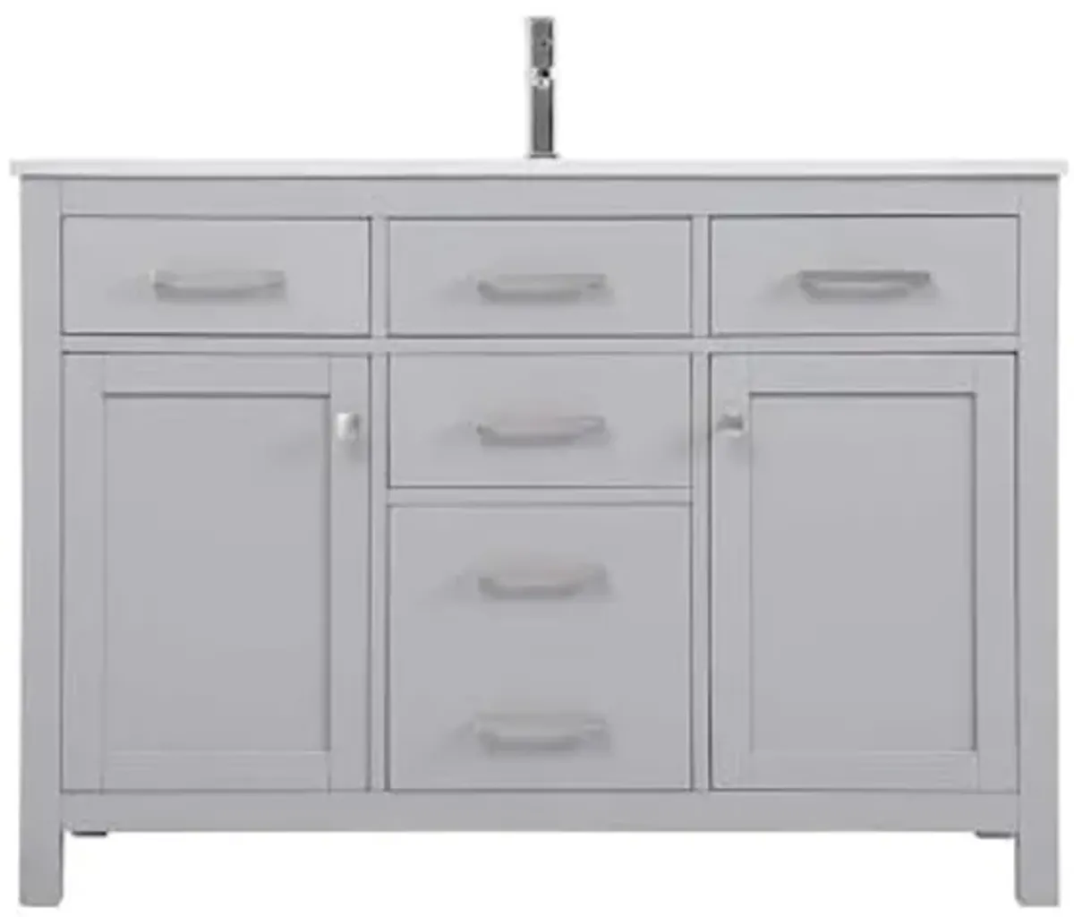 Elegant Lighting 48 Inch Single Bathroom Vanity in Grey