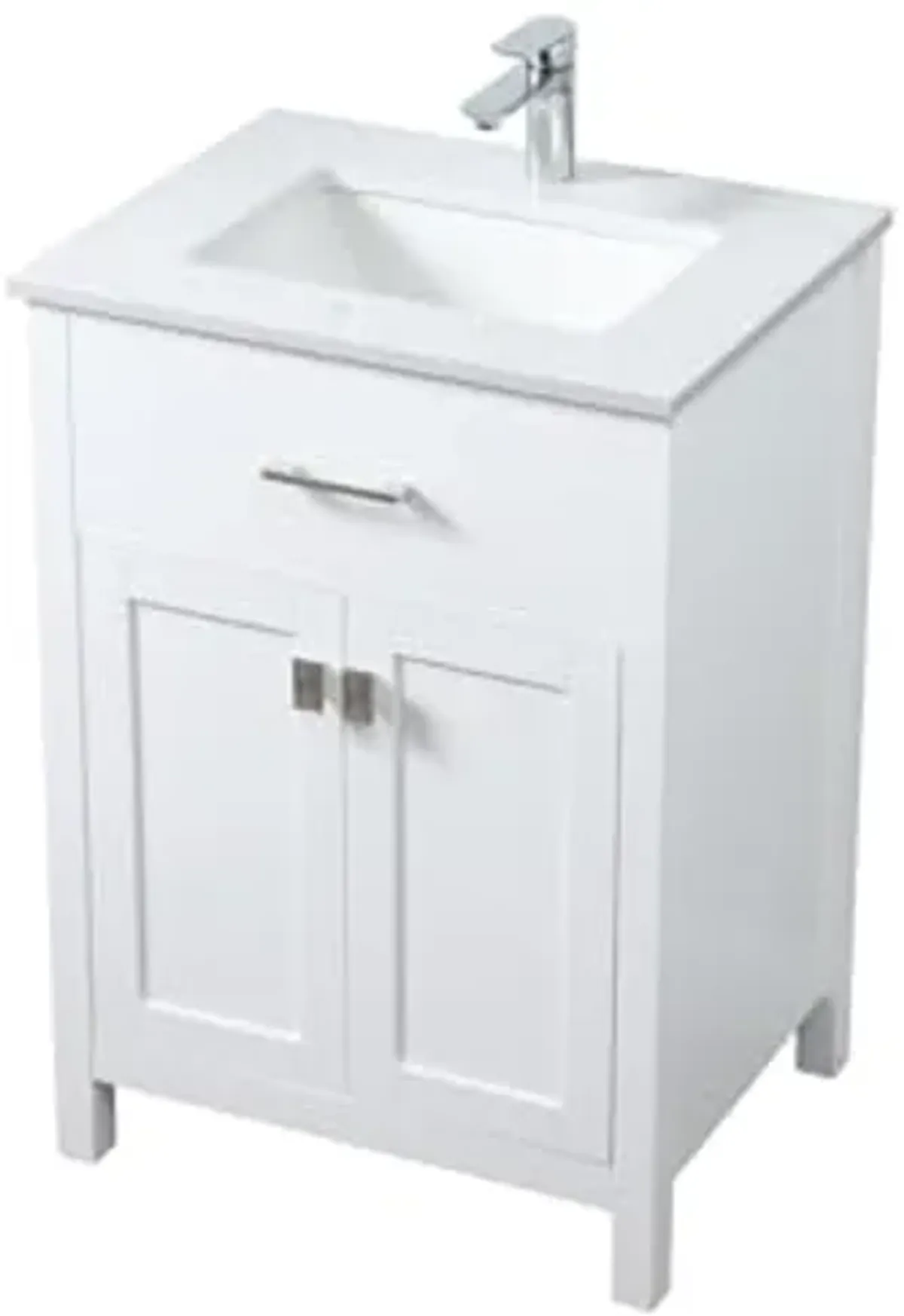 Elegant Lighting 24 Inch Single Bathroom Vanity in White