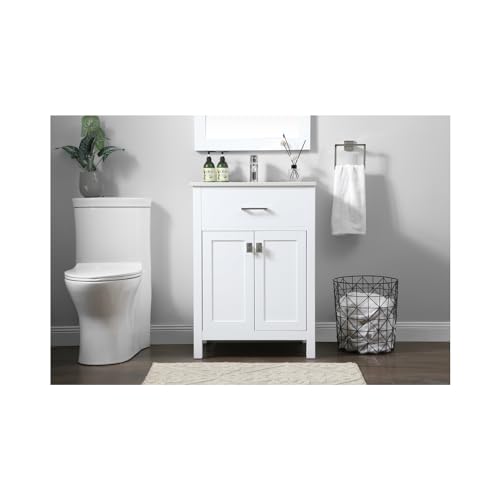 Elegant Lighting 24 Inch Single Bathroom Vanity in White