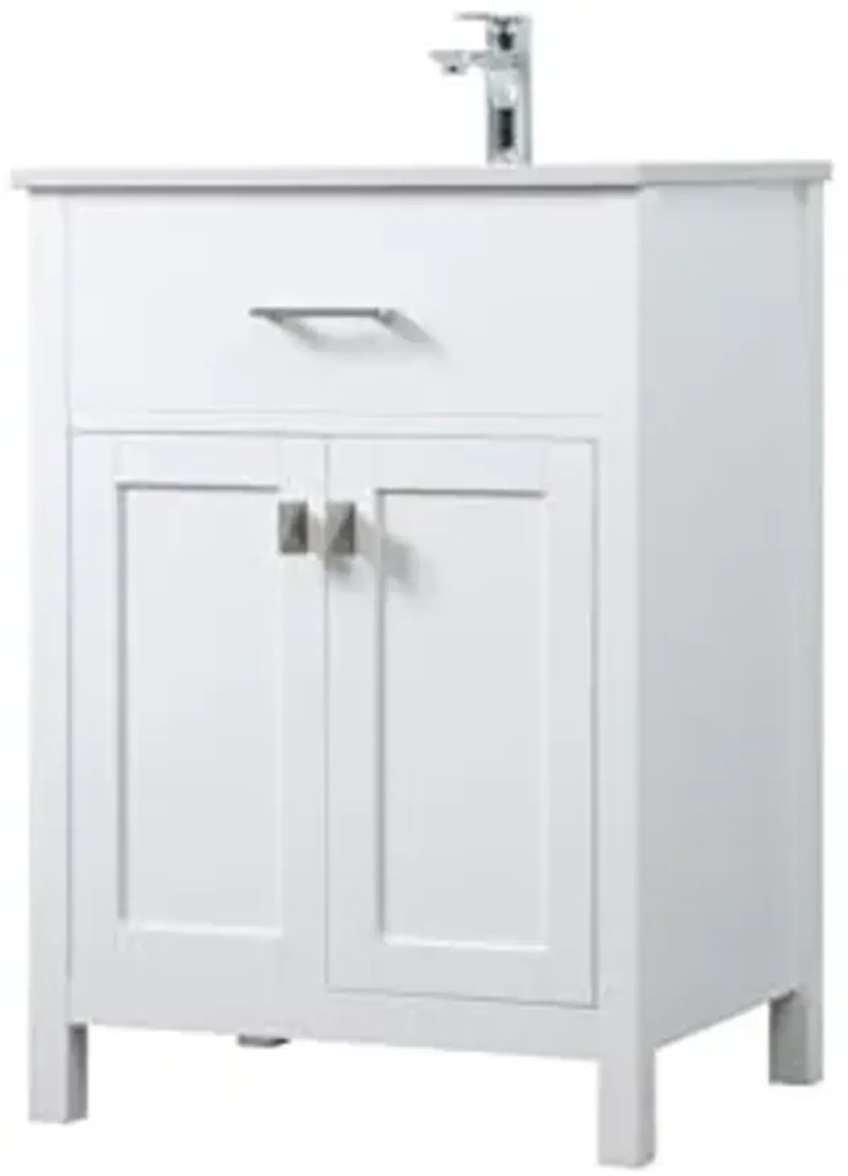 Elegant Lighting 24 Inch Single Bathroom Vanity in White