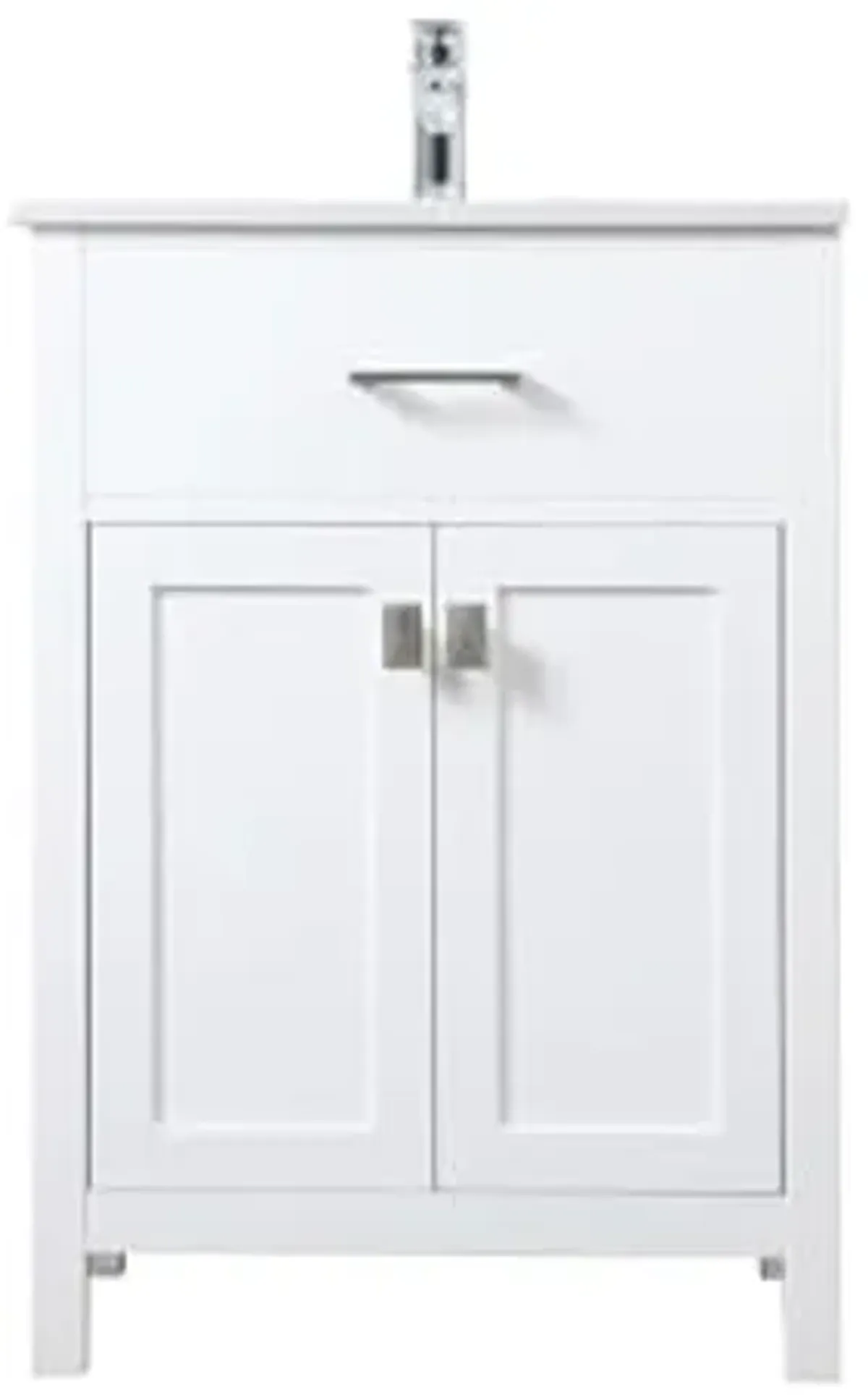 Elegant Lighting 24 Inch Single Bathroom Vanity in White