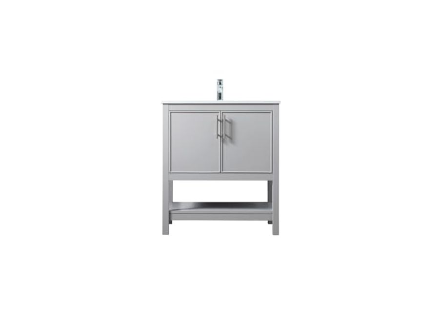 Elegant Lighting 30 Inch Single Bathroom Vanity in Grey