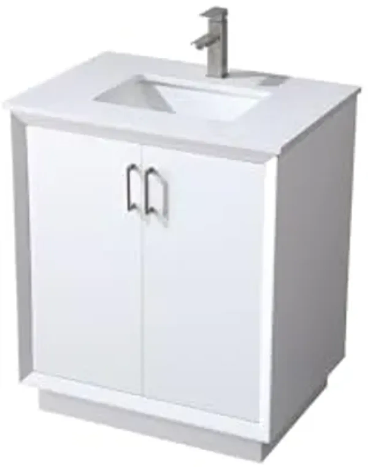 Elegant Lighting 30 Inch Single Bathroom Vanity in White