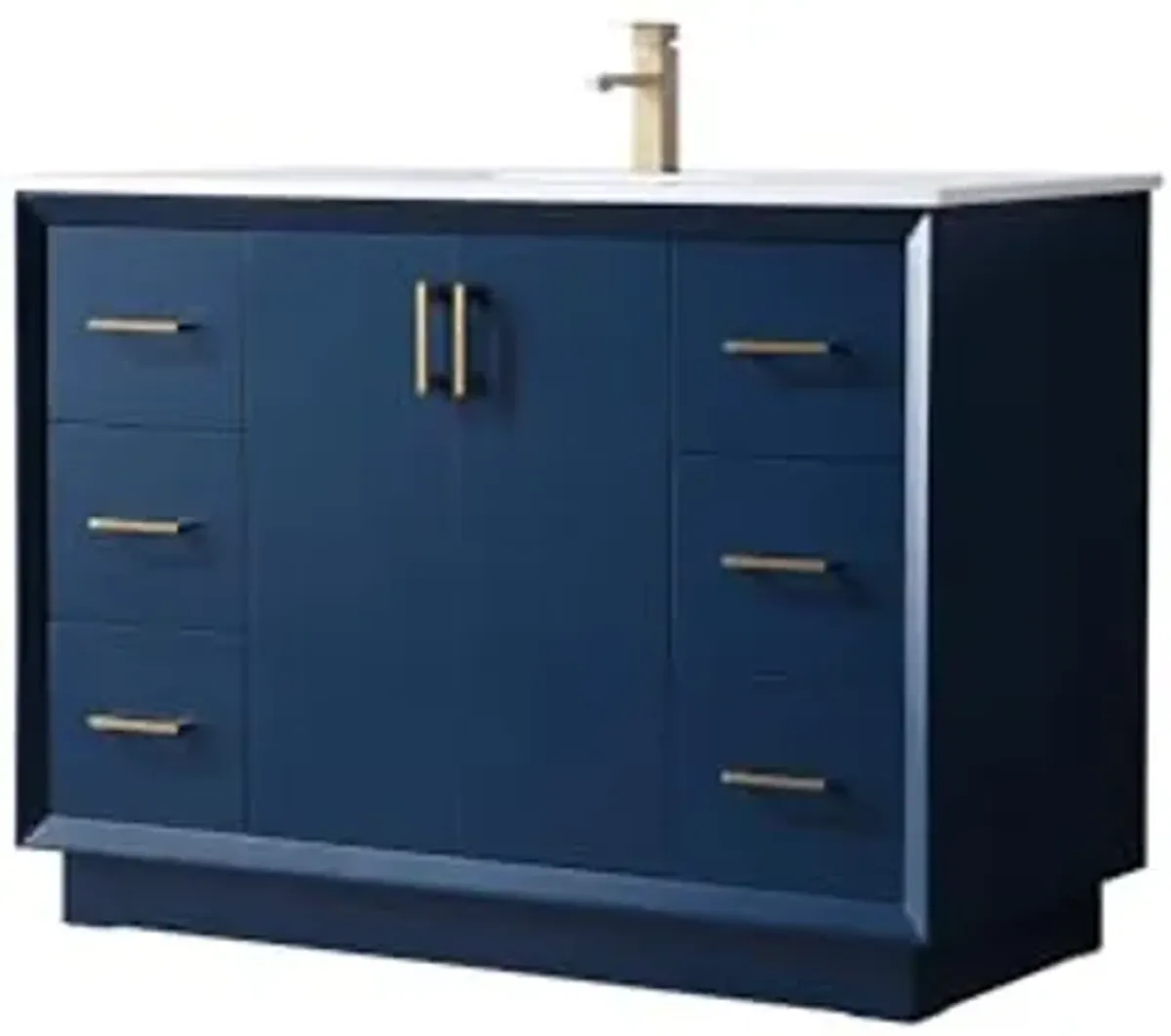 Elegant Lighting 48 Inch Single Bathroom Vanity in Blue